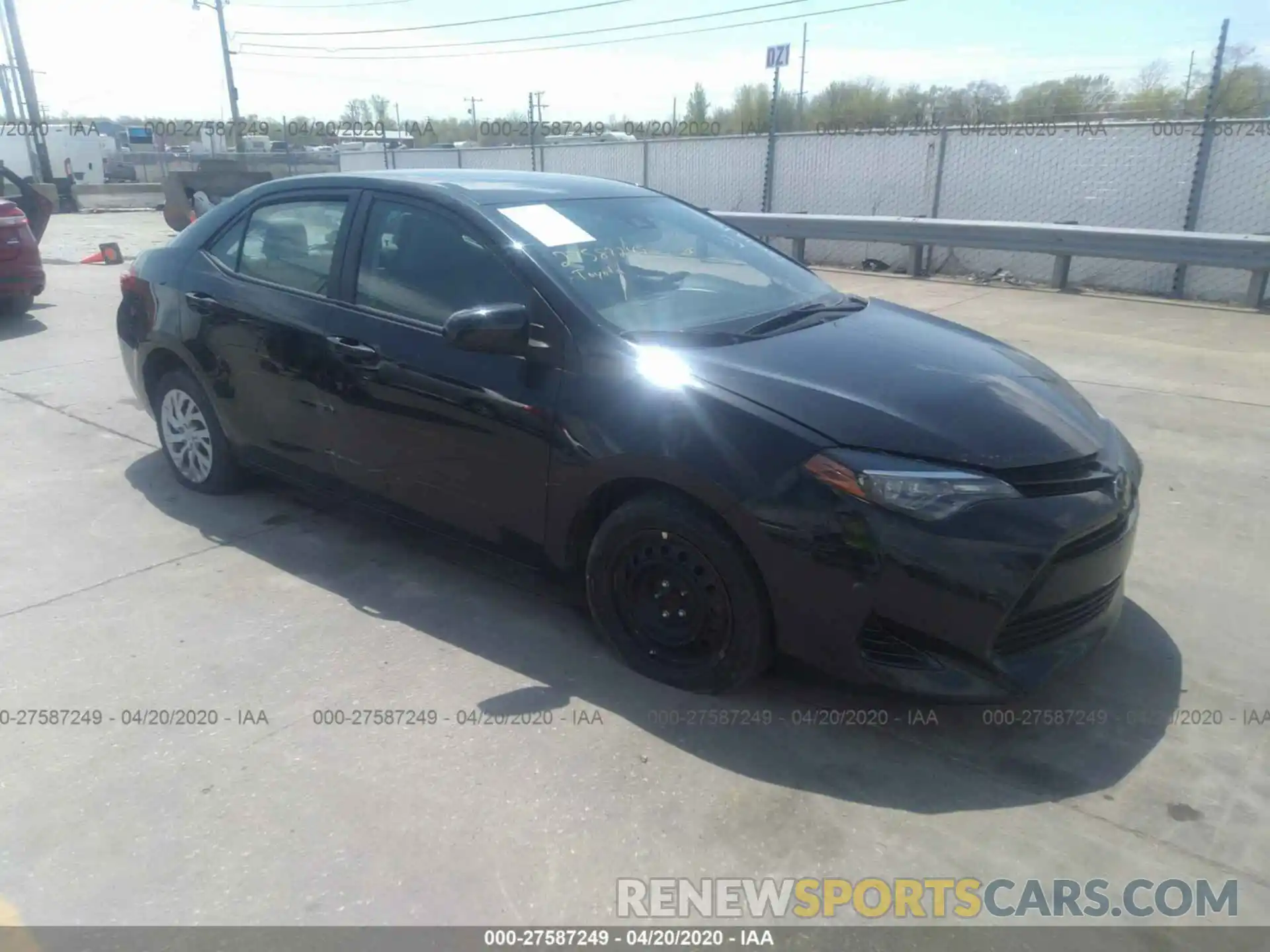 1 Photograph of a damaged car 2T1BURHE9KC136282 TOYOTA COROLLA 2019