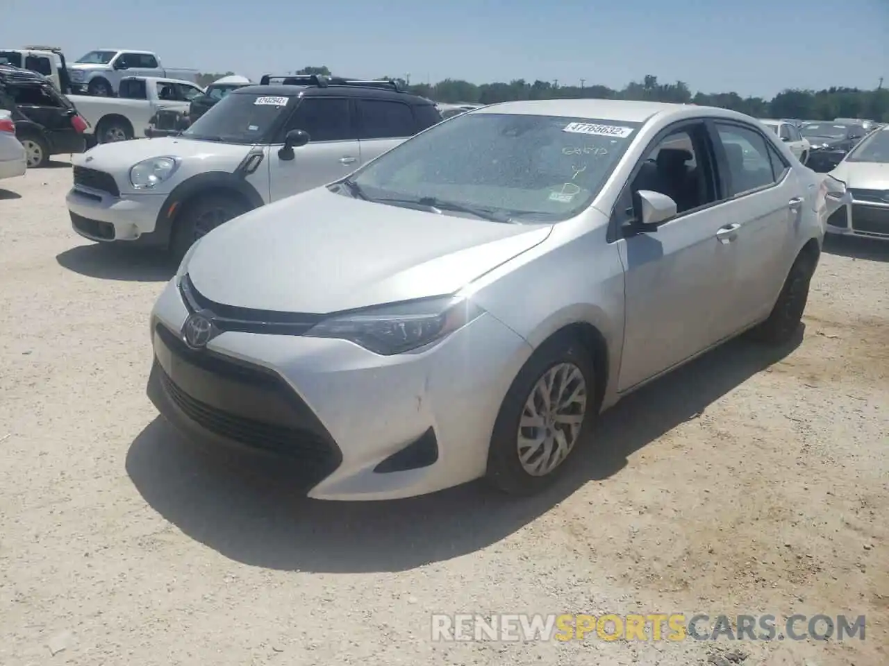 2 Photograph of a damaged car 2T1BURHE9KC137660 TOYOTA COROLLA 2019