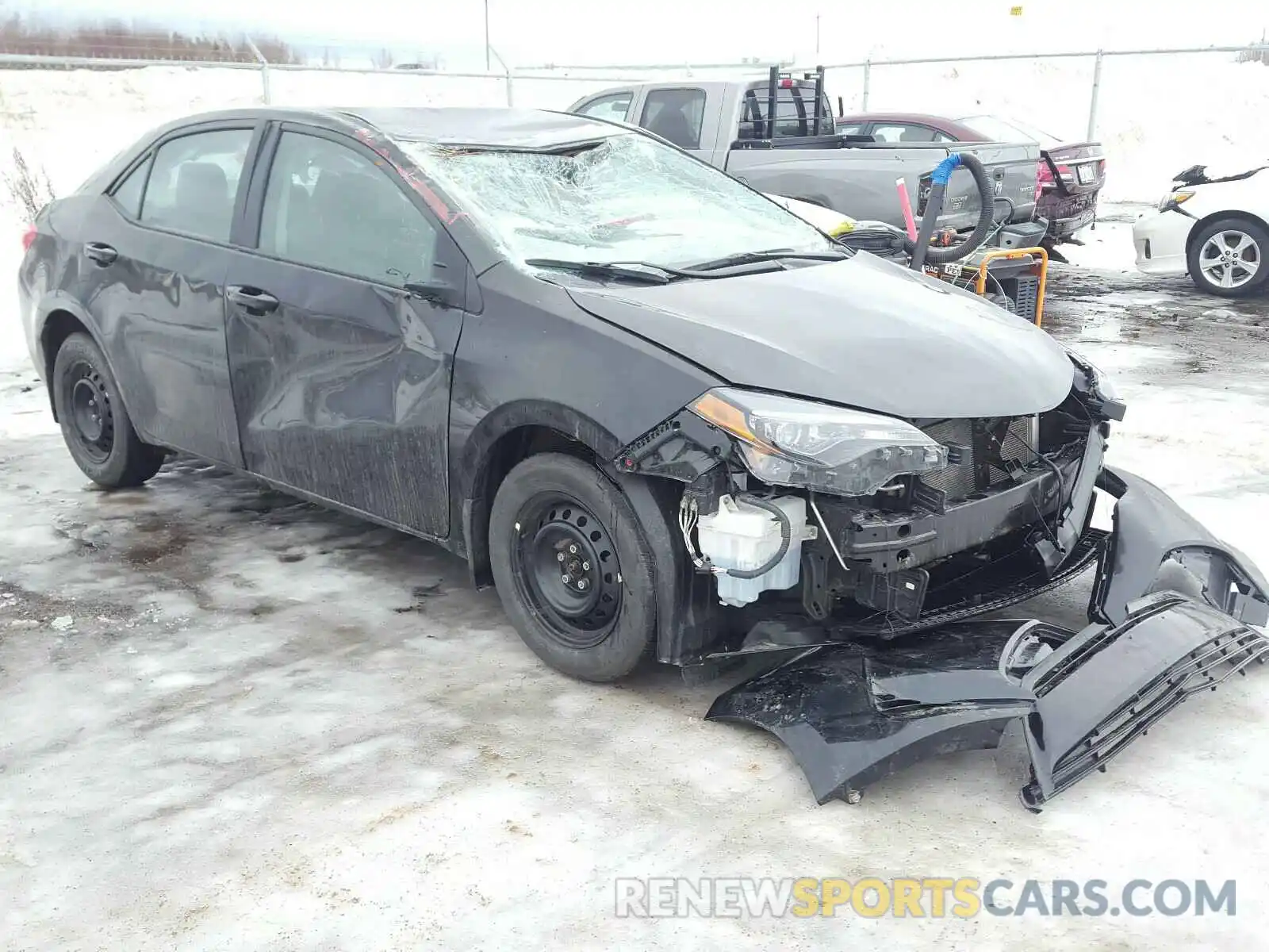 1 Photograph of a damaged car 2T1BURHE9KC137755 TOYOTA COROLLA 2019