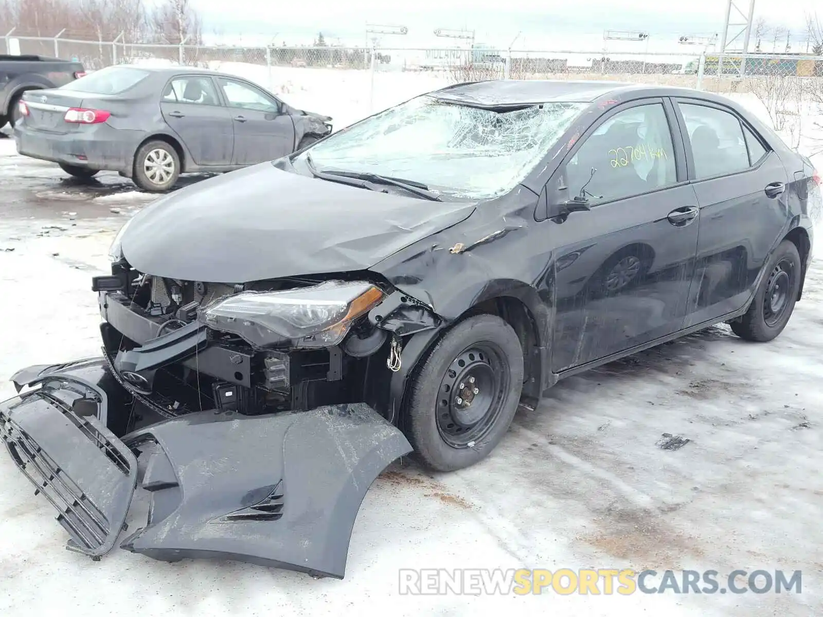 2 Photograph of a damaged car 2T1BURHE9KC137755 TOYOTA COROLLA 2019