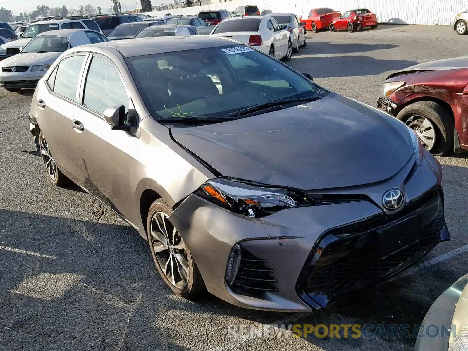 1 Photograph of a damaged car 2T1BURHE9KC138274 TOYOTA COROLLA 2019