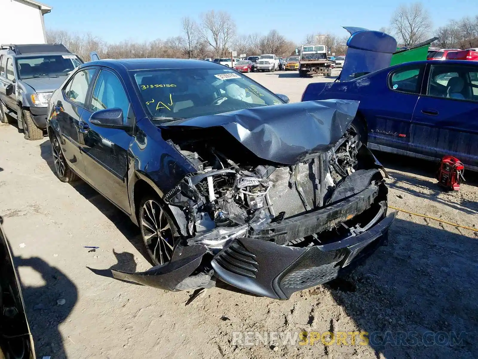 1 Photograph of a damaged car 2T1BURHE9KC139215 TOYOTA COROLLA 2019