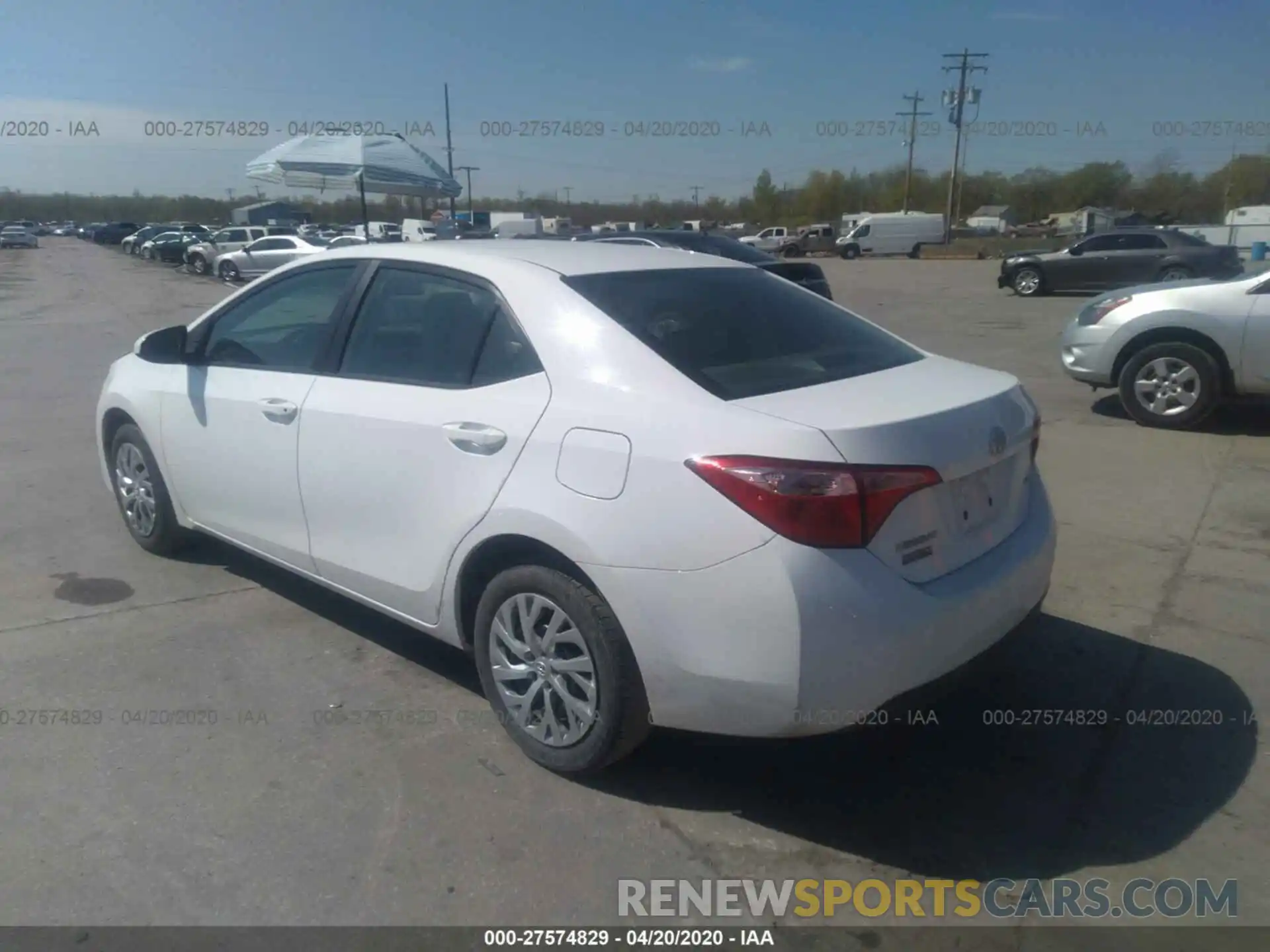 3 Photograph of a damaged car 2T1BURHE9KC140428 TOYOTA COROLLA 2019