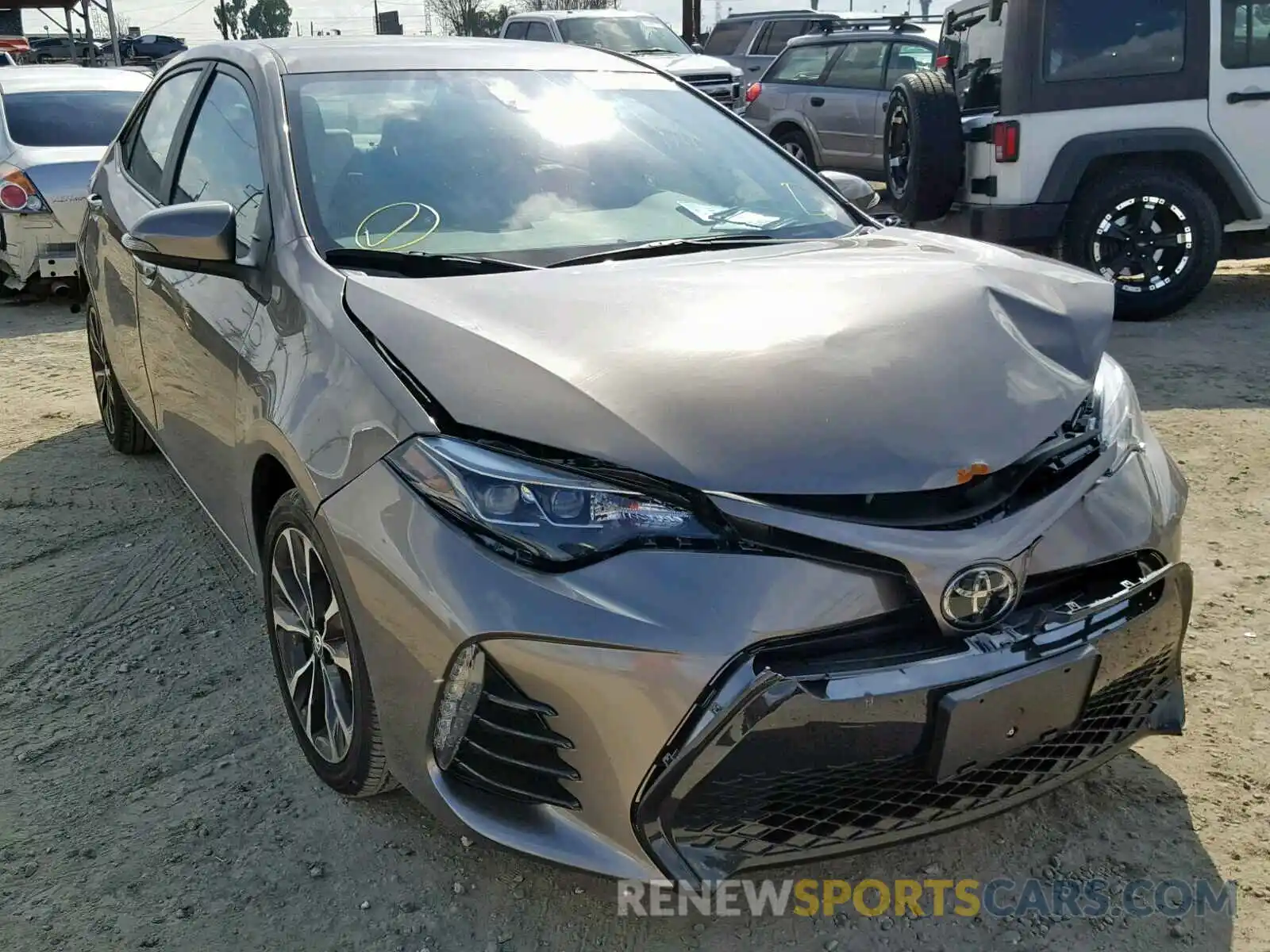 1 Photograph of a damaged car 2T1BURHE9KC140638 TOYOTA COROLLA 2019