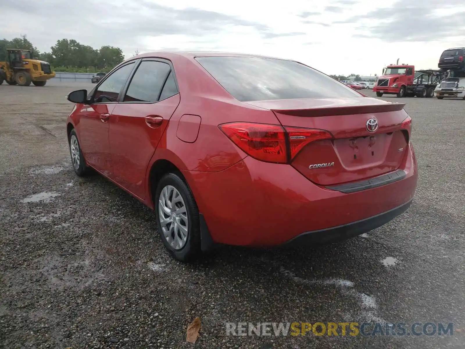 3 Photograph of a damaged car 2T1BURHE9KC141434 TOYOTA COROLLA 2019