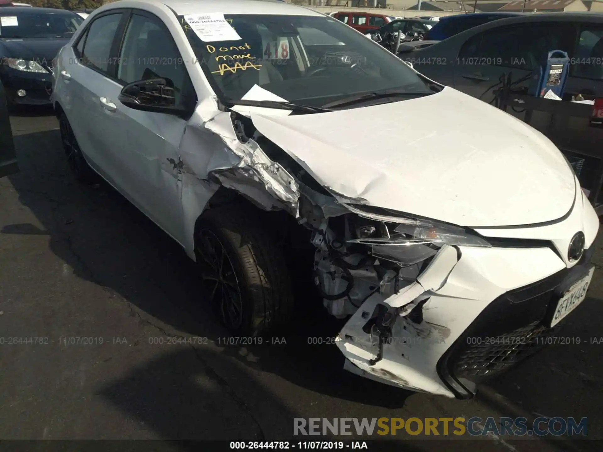 6 Photograph of a damaged car 2T1BURHE9KC141532 TOYOTA COROLLA 2019