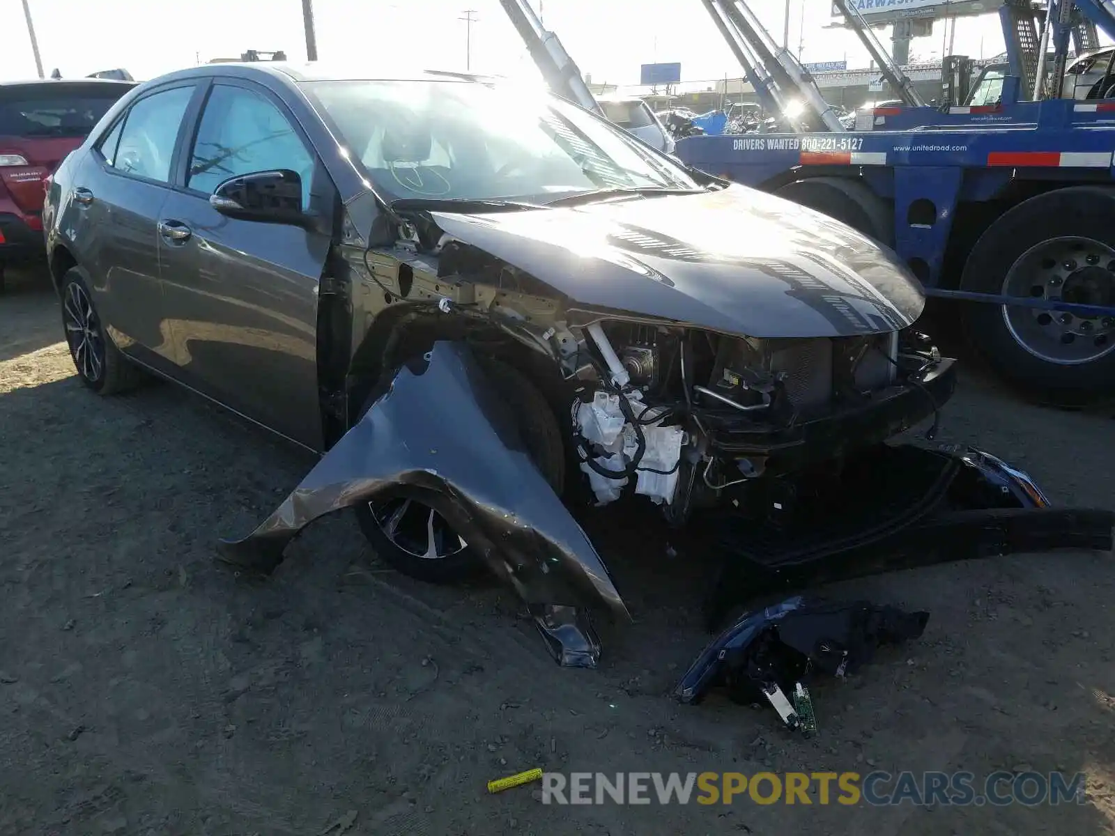 1 Photograph of a damaged car 2T1BURHE9KC142437 TOYOTA COROLLA 2019