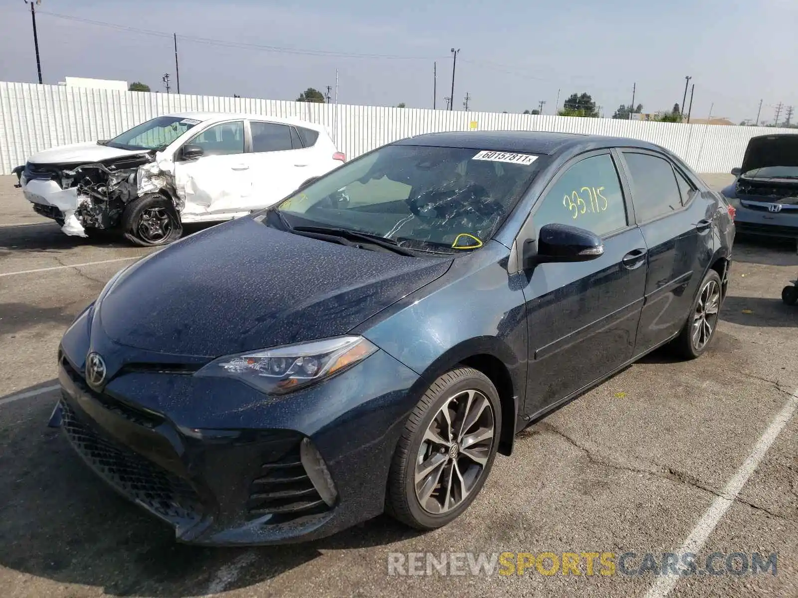 2 Photograph of a damaged car 2T1BURHE9KC143085 TOYOTA COROLLA 2019