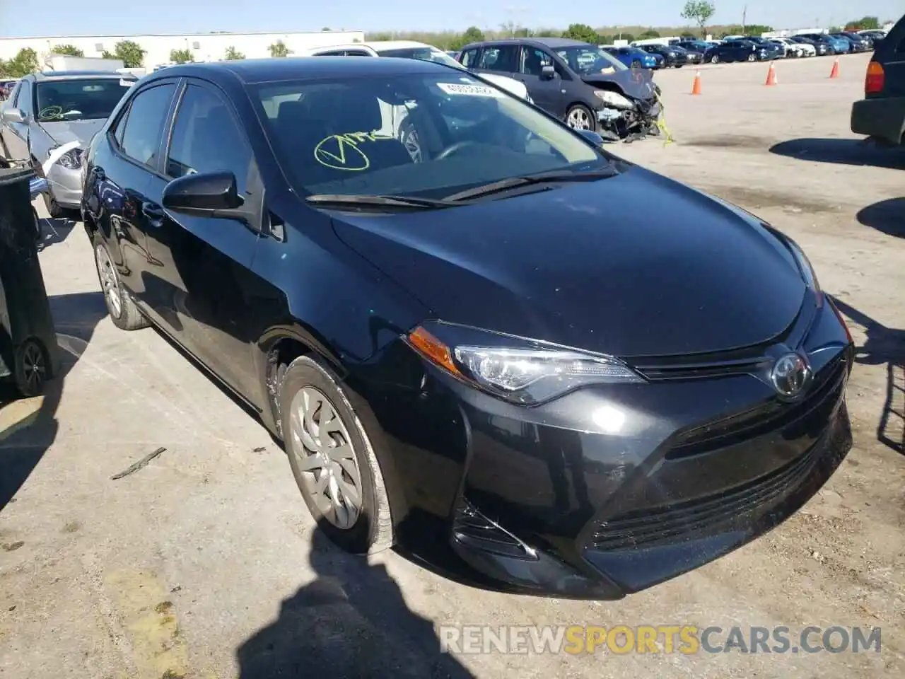 1 Photograph of a damaged car 2T1BURHE9KC143720 TOYOTA COROLLA 2019