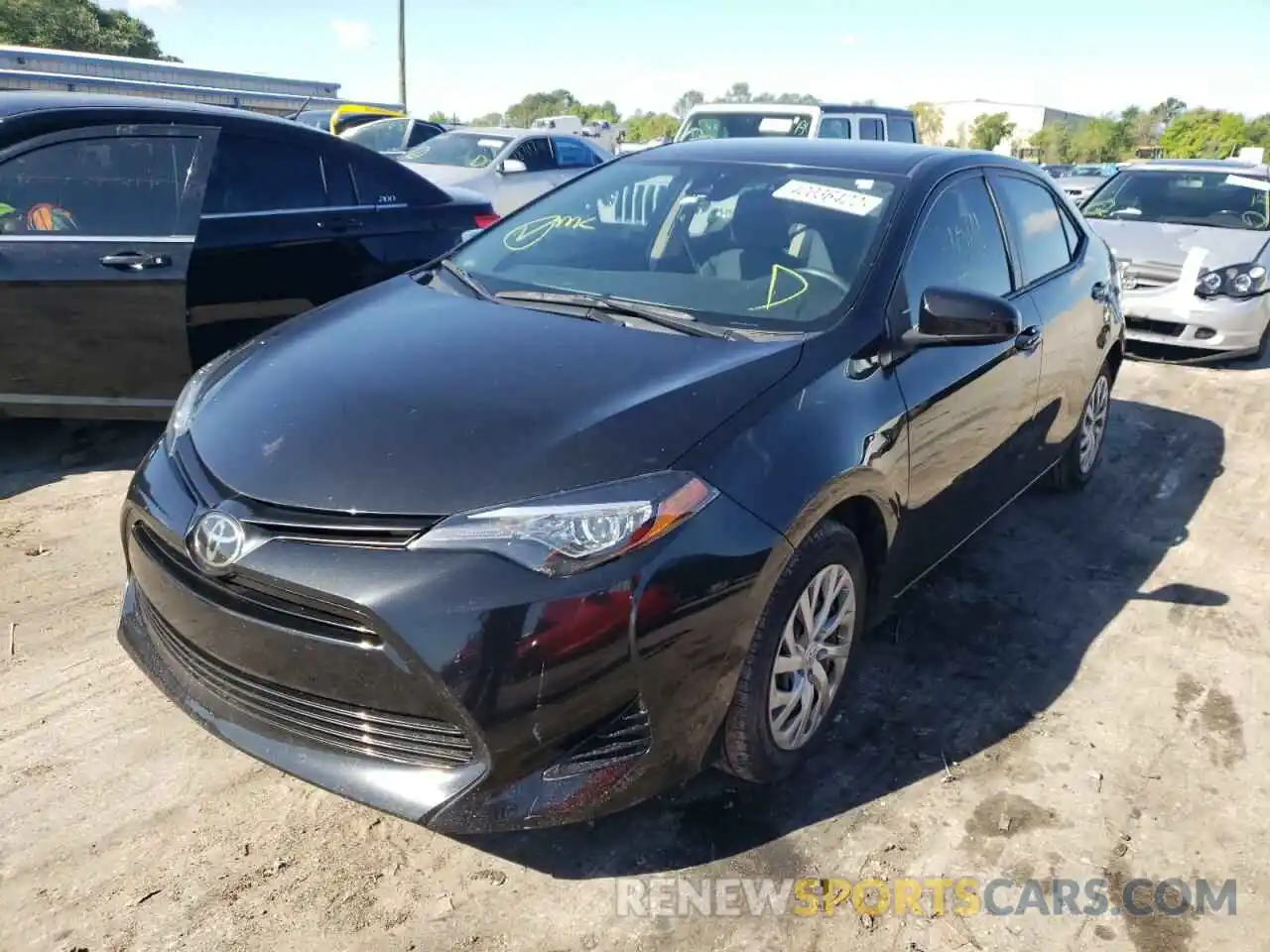 2 Photograph of a damaged car 2T1BURHE9KC143720 TOYOTA COROLLA 2019