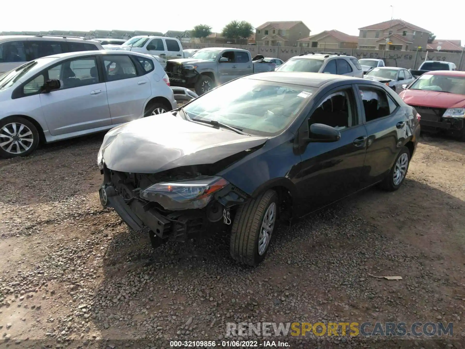 2 Photograph of a damaged car 2T1BURHE9KC144334 TOYOTA COROLLA 2019