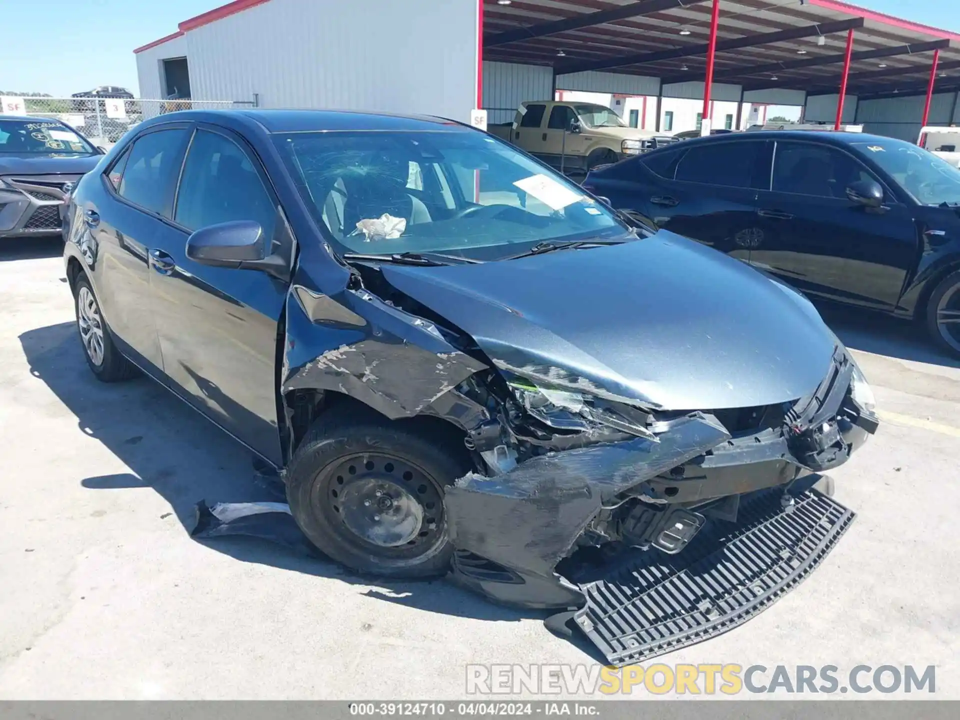 1 Photograph of a damaged car 2T1BURHE9KC144527 TOYOTA COROLLA 2019