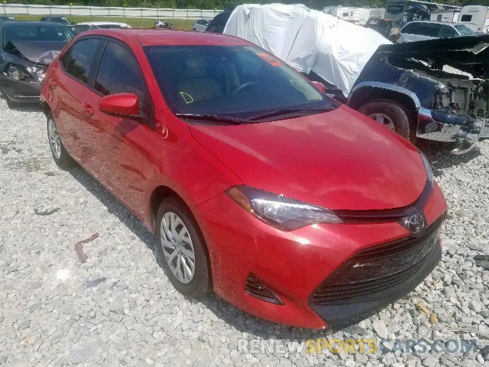 1 Photograph of a damaged car 2T1BURHE9KC144723 TOYOTA COROLLA 2019