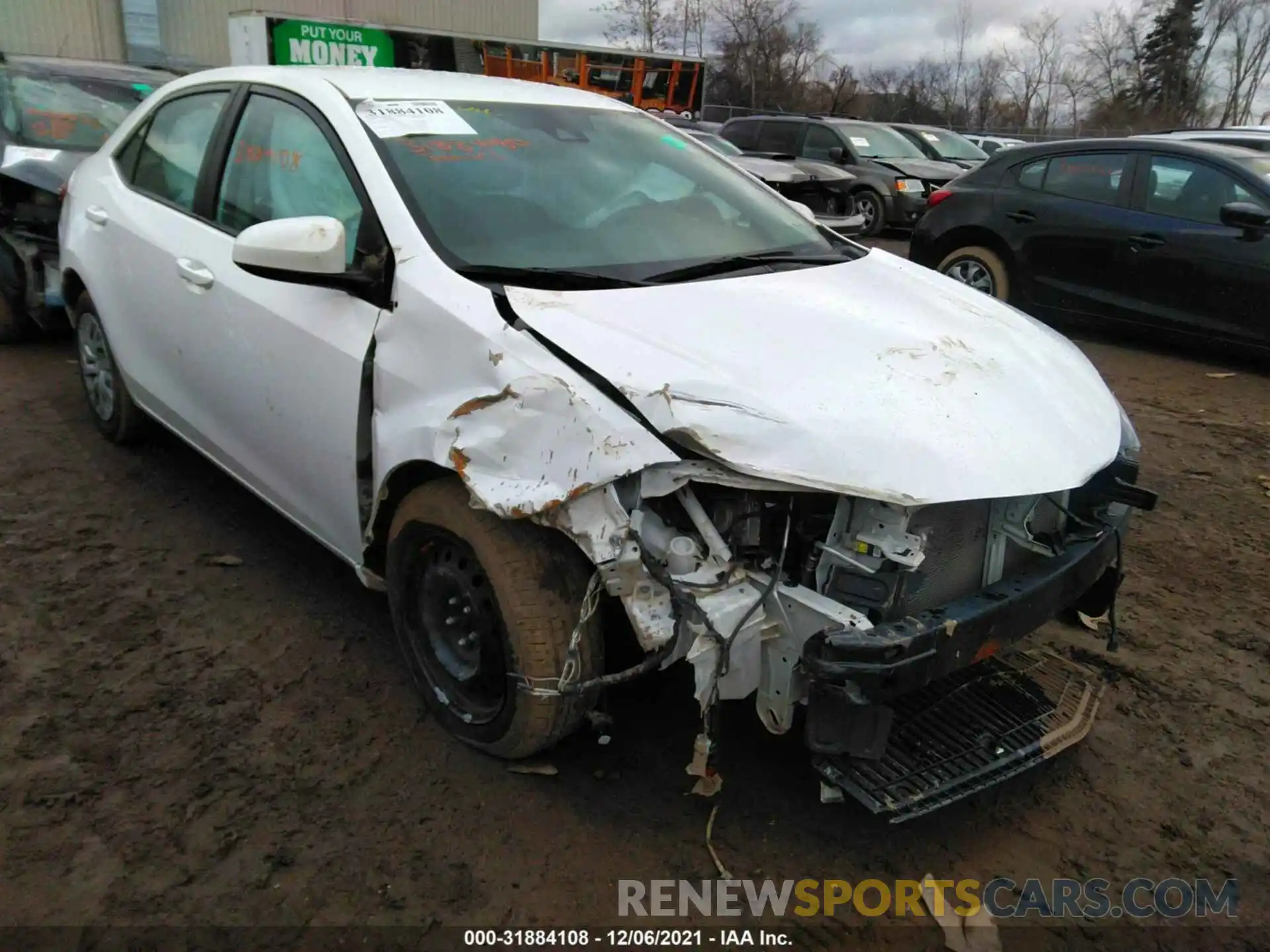 1 Photograph of a damaged car 2T1BURHE9KC146357 TOYOTA COROLLA 2019