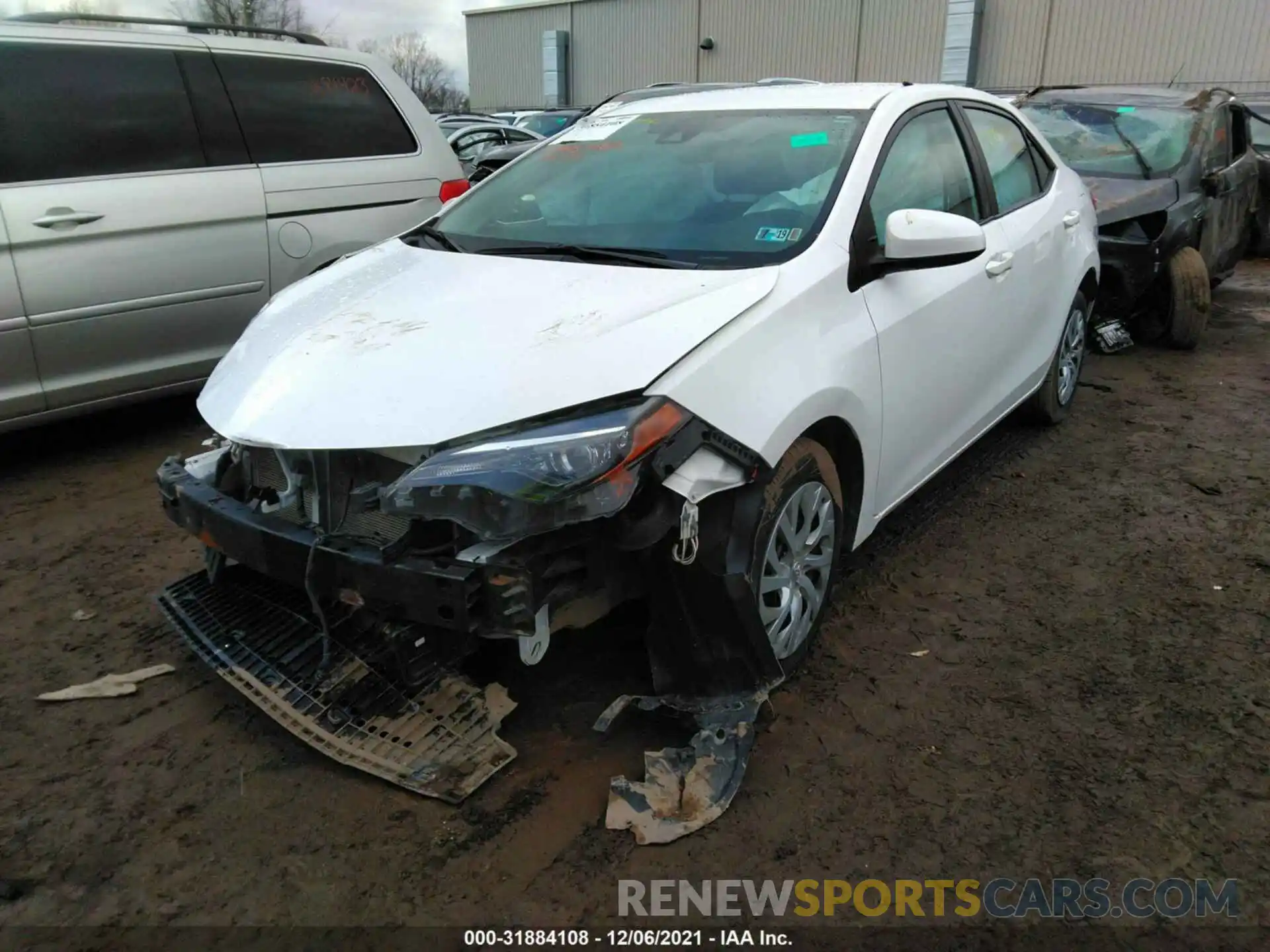 2 Photograph of a damaged car 2T1BURHE9KC146357 TOYOTA COROLLA 2019