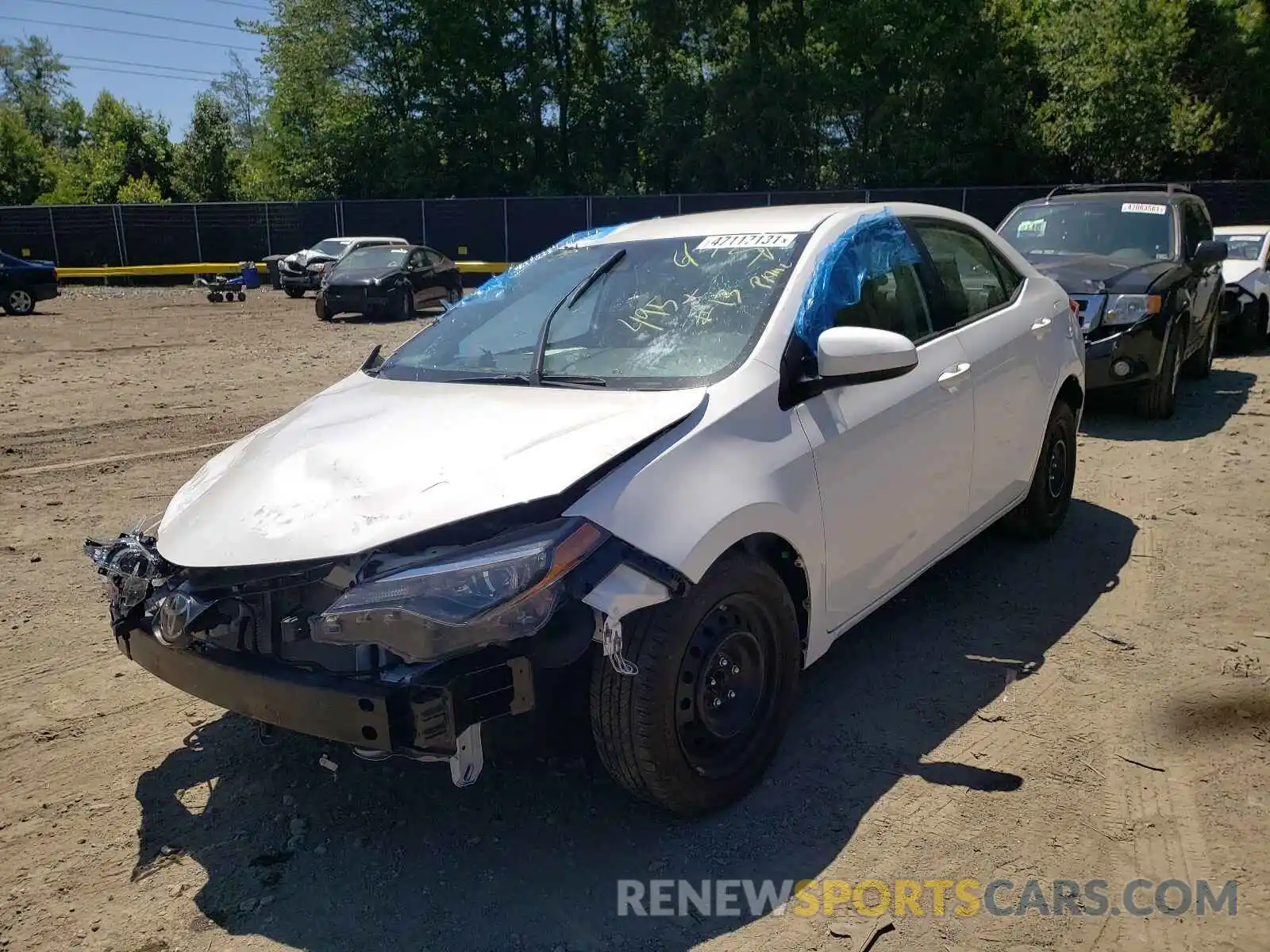 2 Photograph of a damaged car 2T1BURHE9KC146620 TOYOTA COROLLA 2019