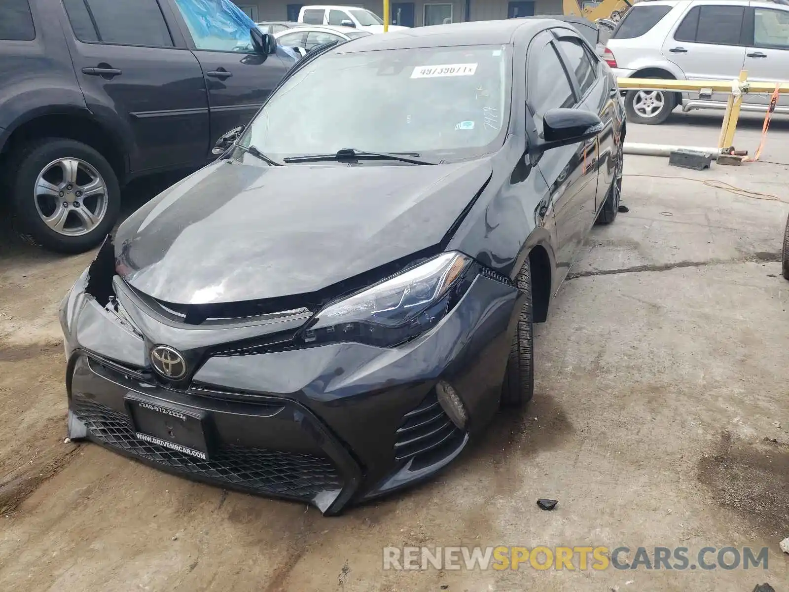 2 Photograph of a damaged car 2T1BURHE9KC147427 TOYOTA COROLLA 2019