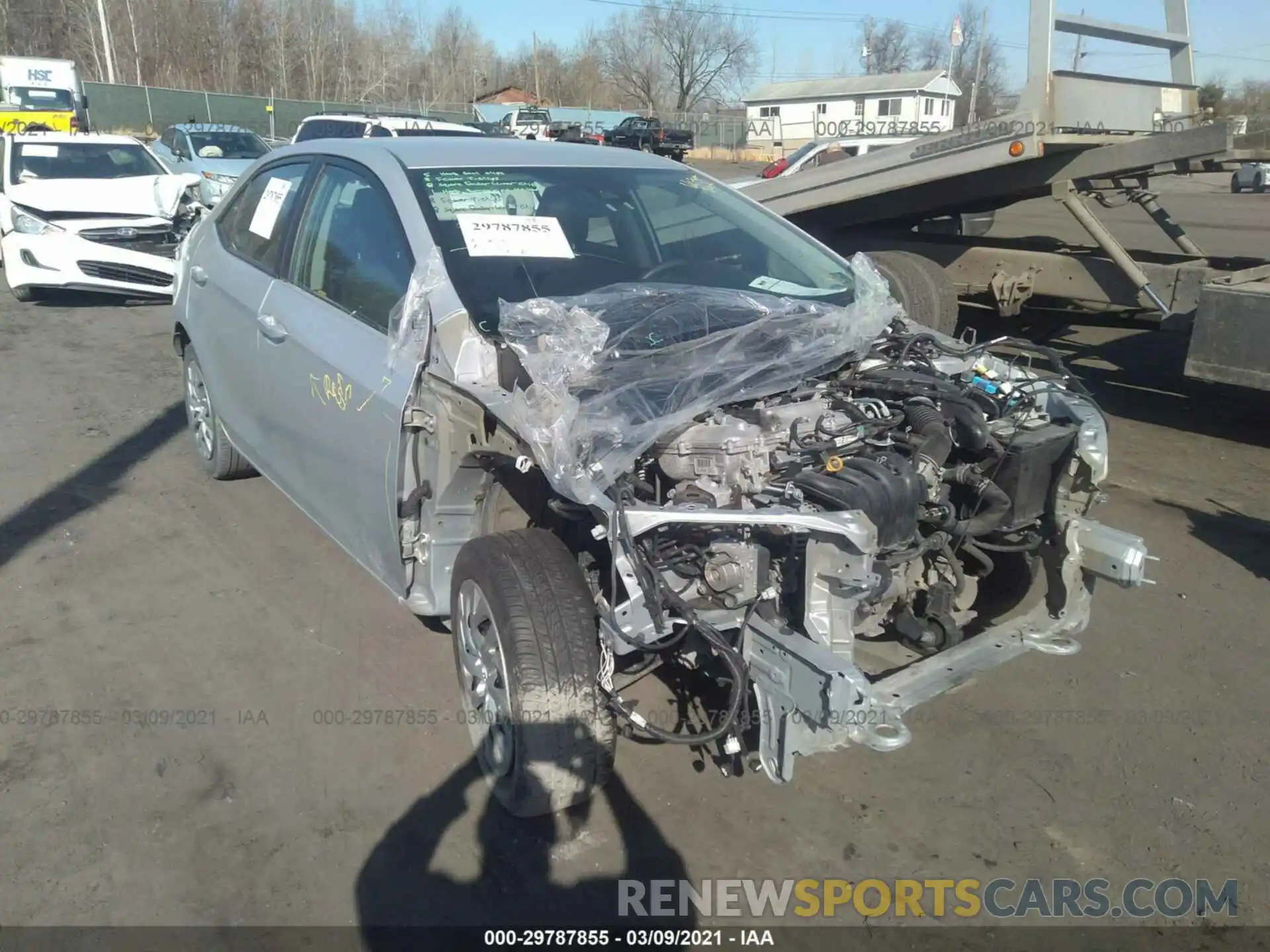 1 Photograph of a damaged car 2T1BURHE9KC147587 TOYOTA COROLLA 2019