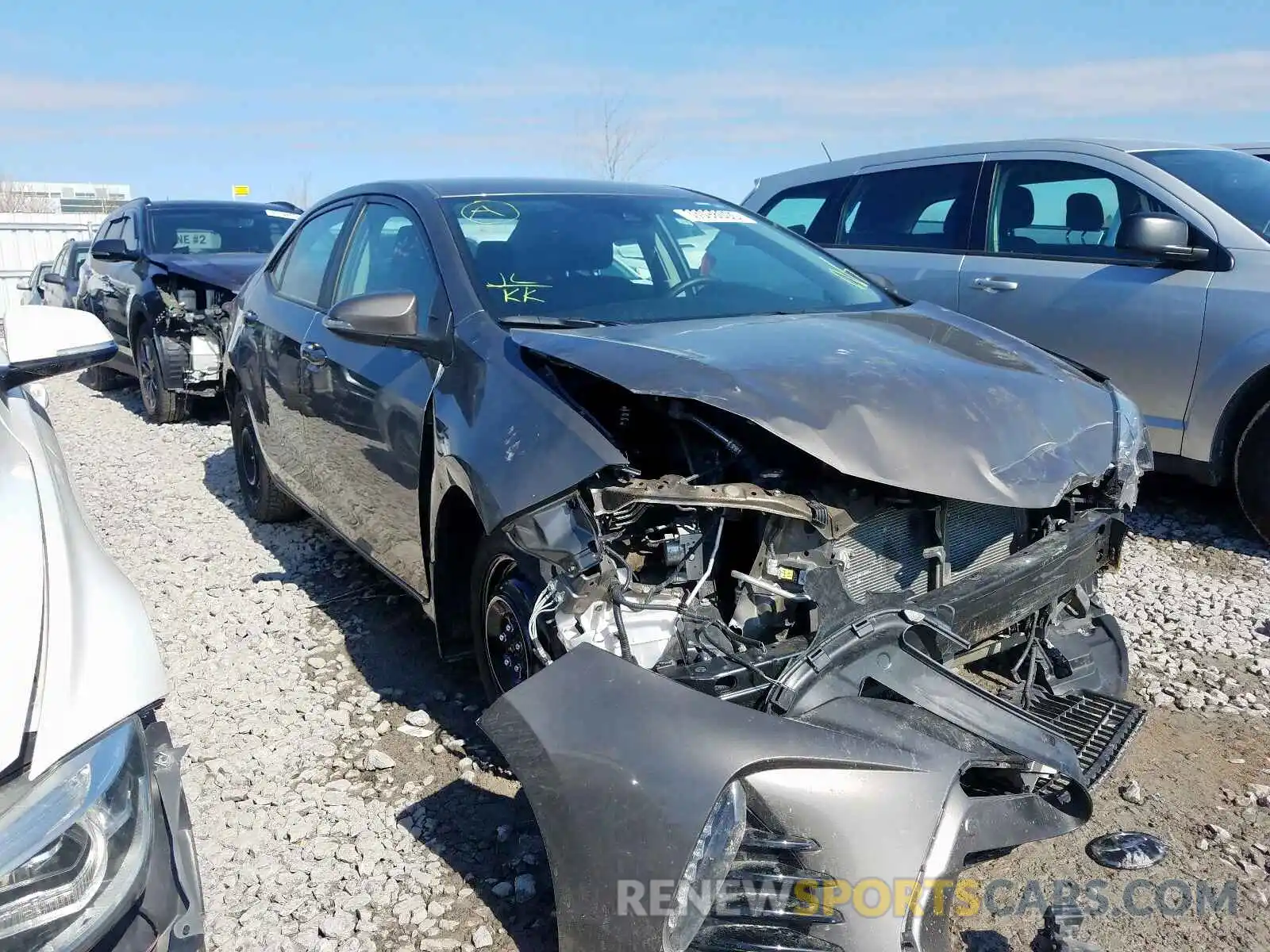 1 Photograph of a damaged car 2T1BURHE9KC148108 TOYOTA COROLLA 2019