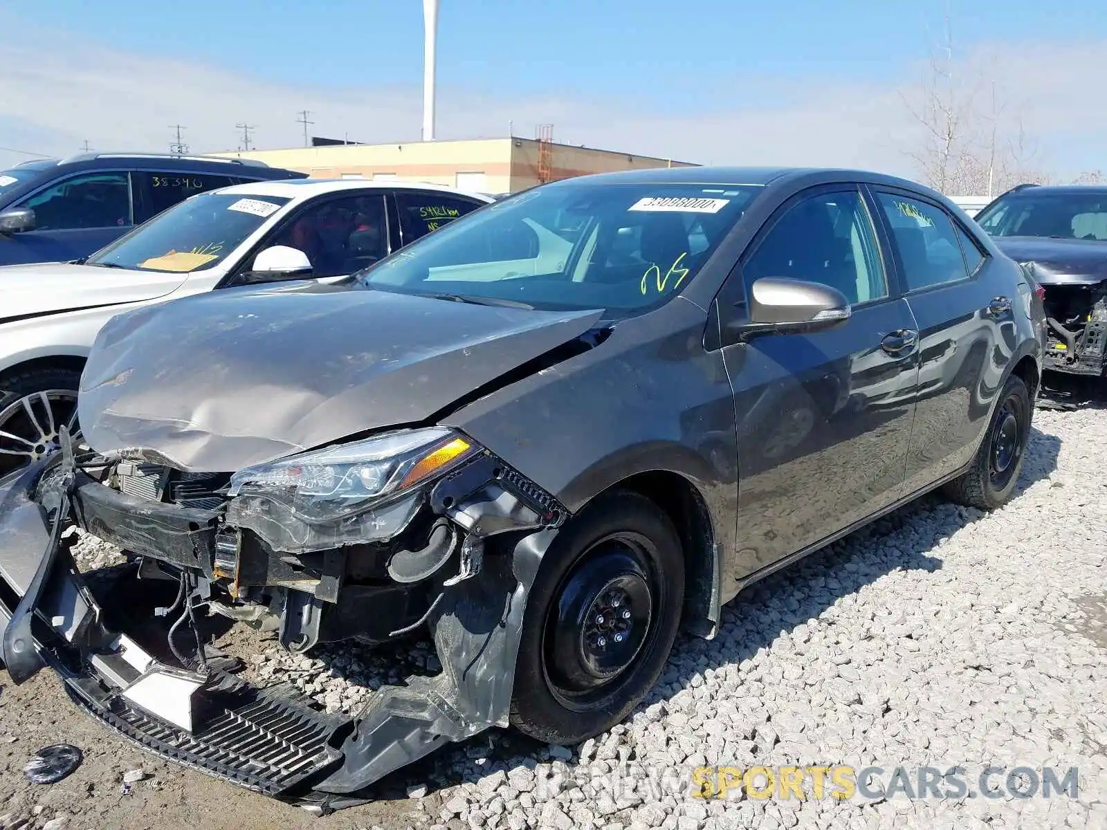 2 Photograph of a damaged car 2T1BURHE9KC148108 TOYOTA COROLLA 2019