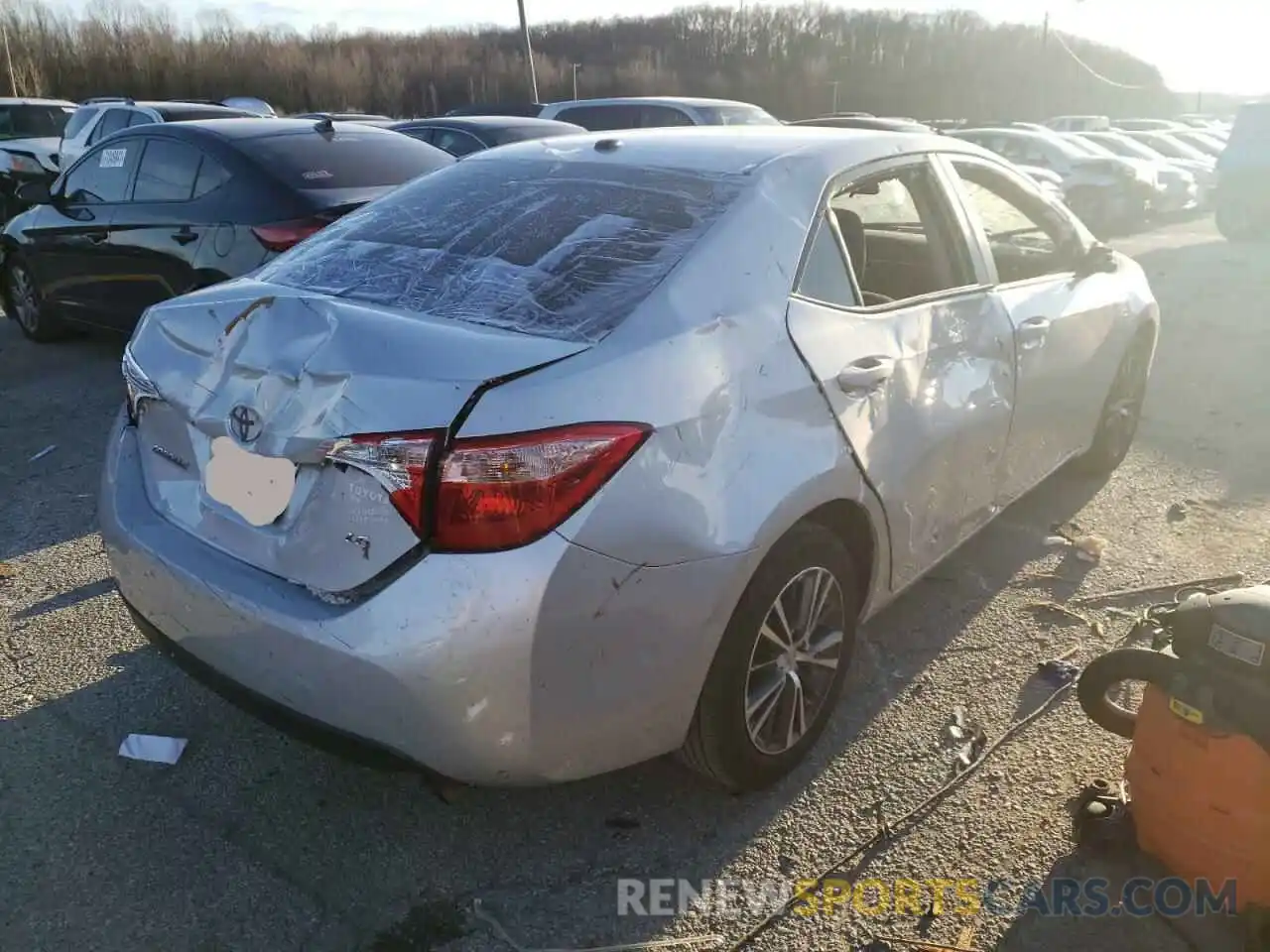 4 Photograph of a damaged car 2T1BURHE9KC148223 TOYOTA COROLLA 2019