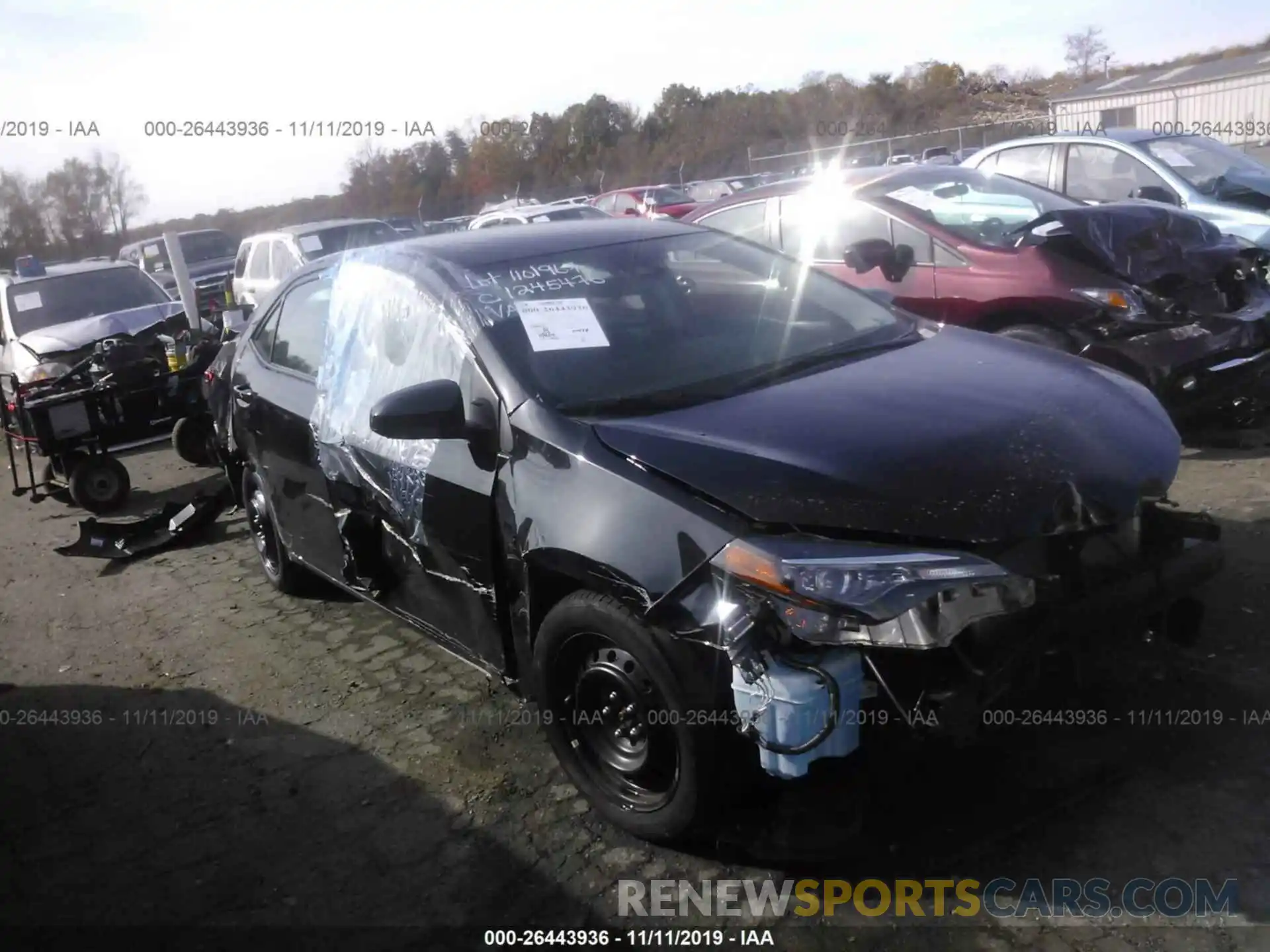 1 Photograph of a damaged car 2T1BURHE9KC149548 TOYOTA COROLLA 2019