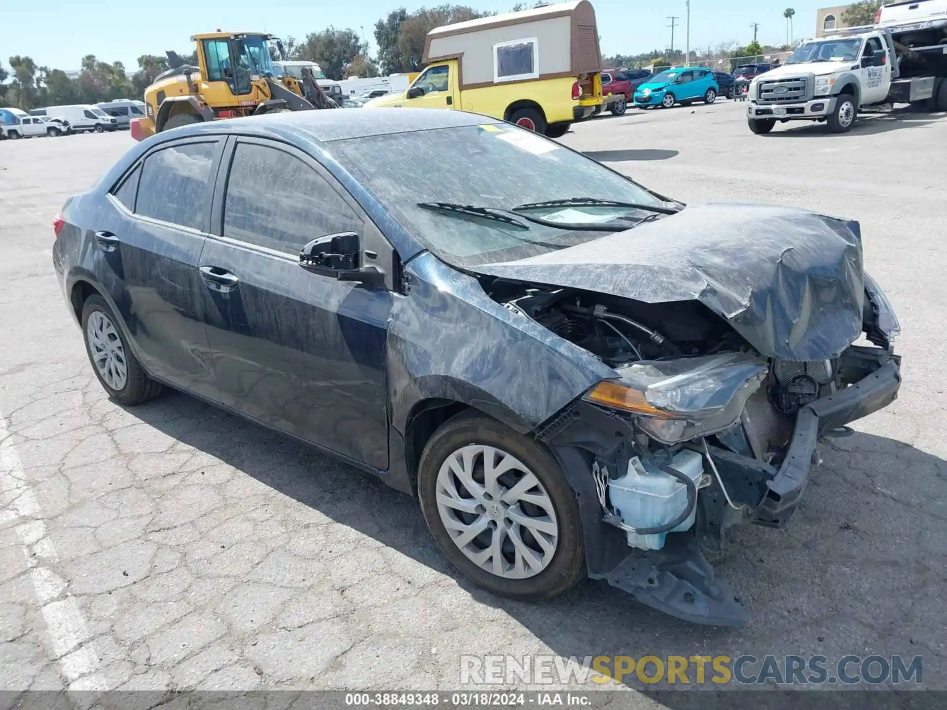 1 Photograph of a damaged car 2T1BURHE9KC149890 TOYOTA COROLLA 2019