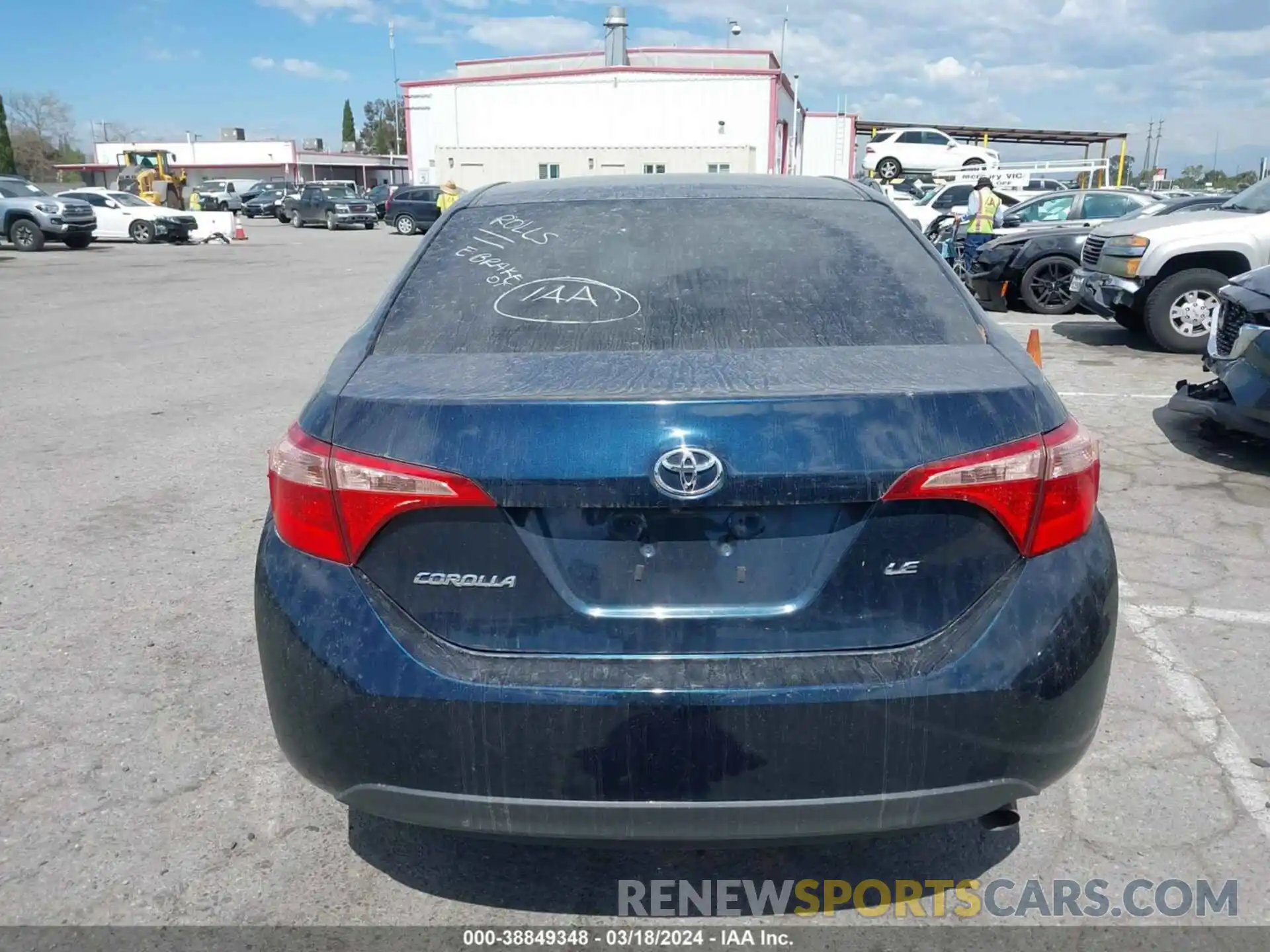 16 Photograph of a damaged car 2T1BURHE9KC149890 TOYOTA COROLLA 2019