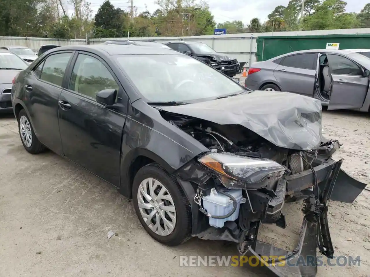 1 Photograph of a damaged car 2T1BURHE9KC150862 TOYOTA COROLLA 2019