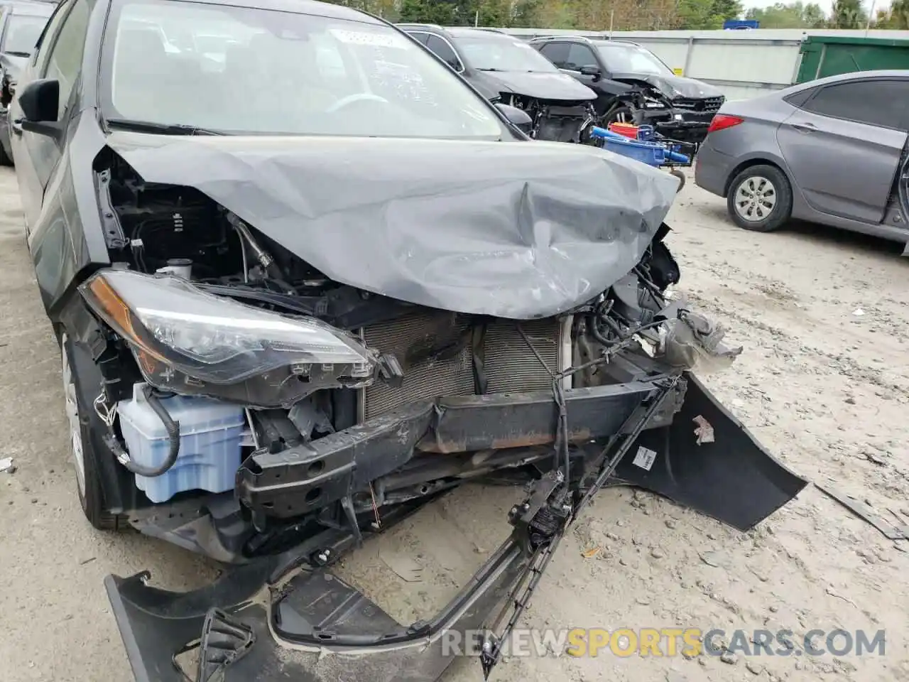 9 Photograph of a damaged car 2T1BURHE9KC150862 TOYOTA COROLLA 2019