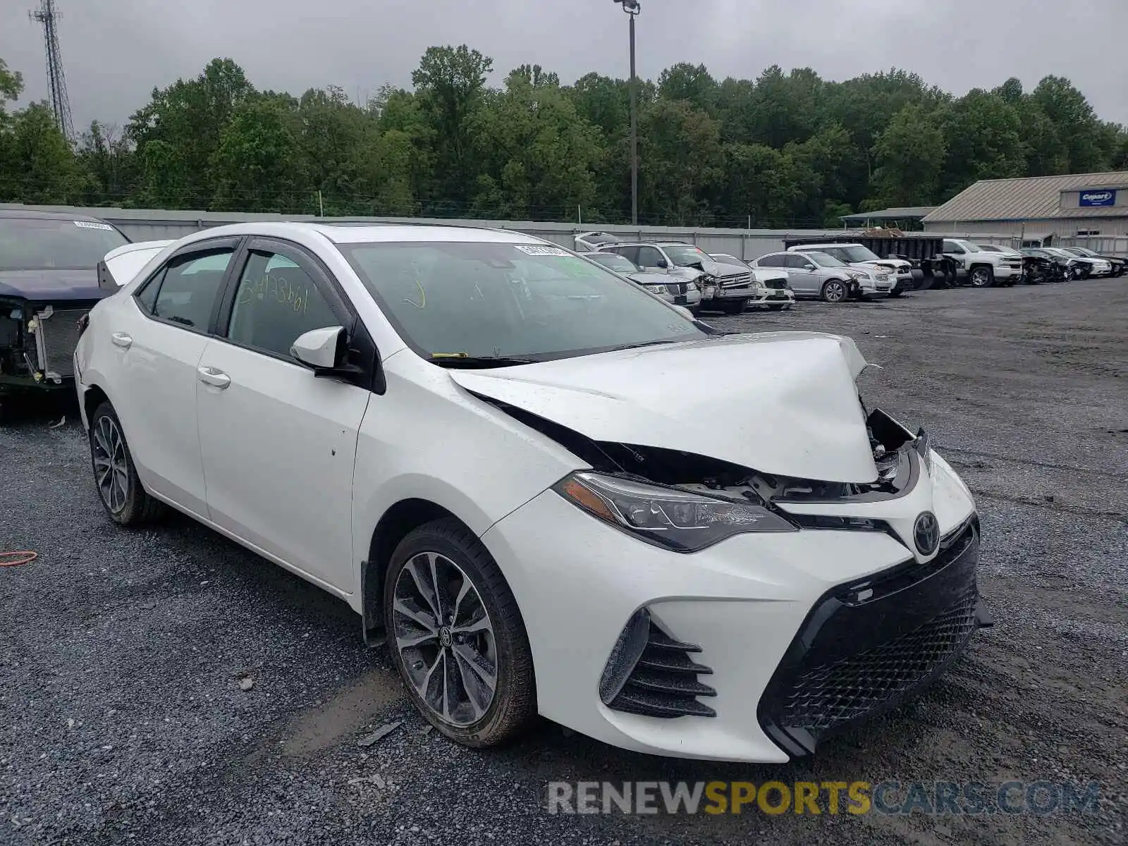 1 Photograph of a damaged car 2T1BURHE9KC151235 TOYOTA COROLLA 2019