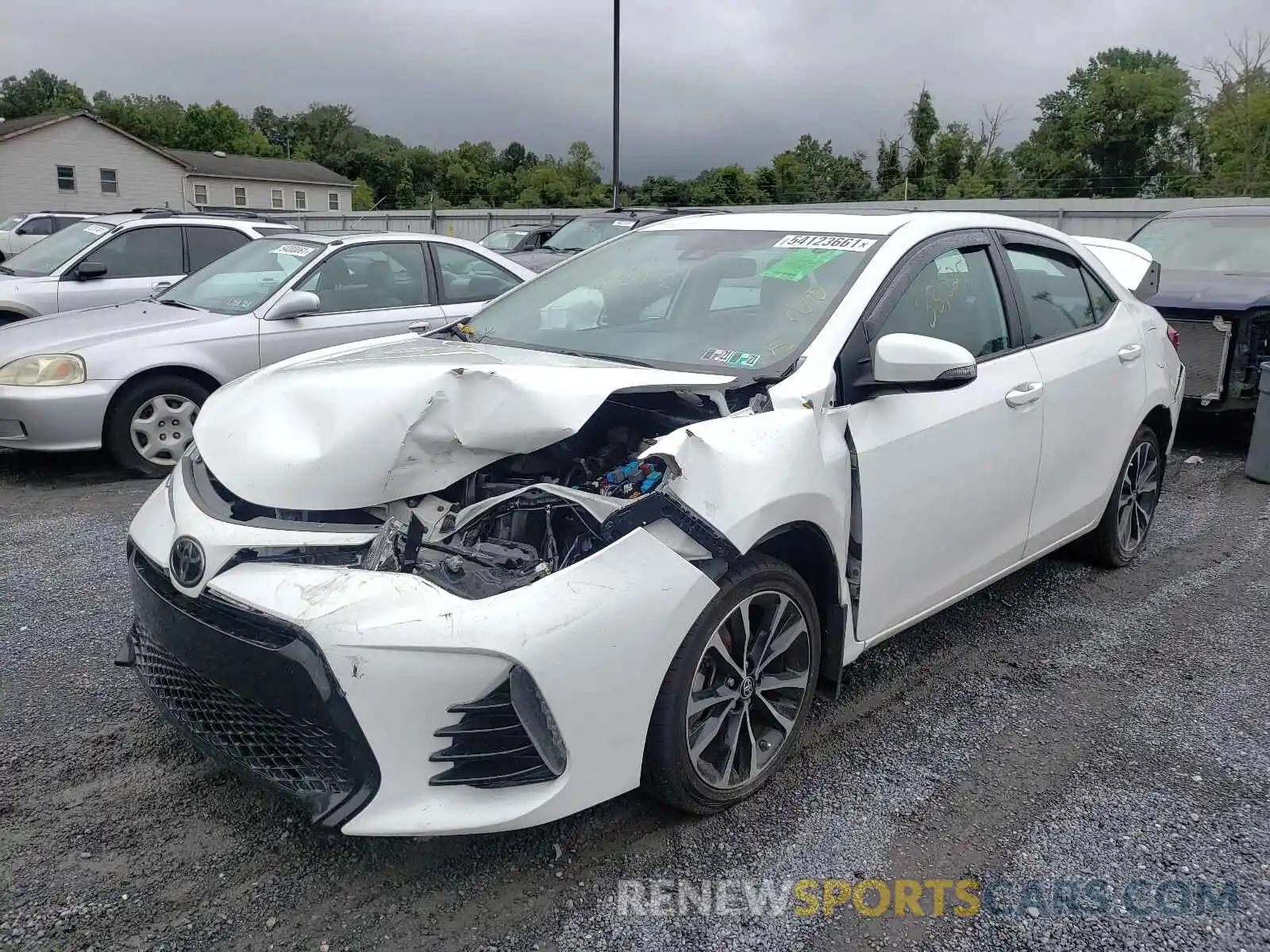 2 Photograph of a damaged car 2T1BURHE9KC151235 TOYOTA COROLLA 2019