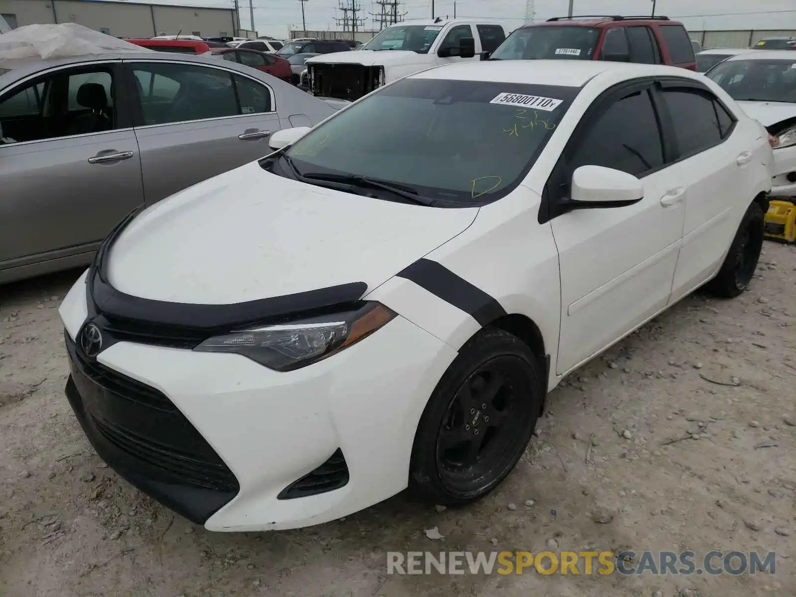 2 Photograph of a damaged car 2T1BURHE9KC151476 TOYOTA COROLLA 2019