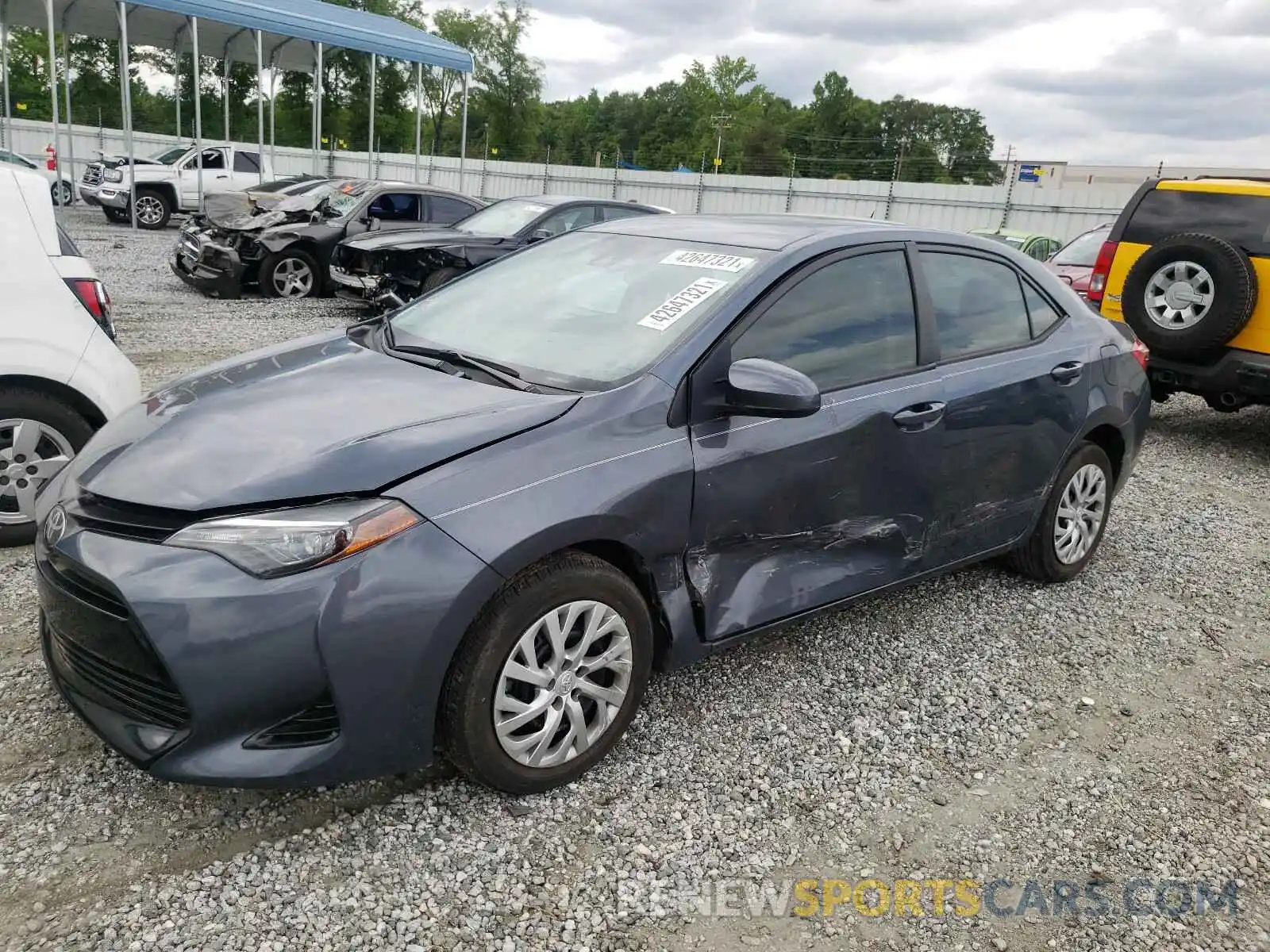 2 Photograph of a damaged car 2T1BURHE9KC151686 TOYOTA COROLLA 2019