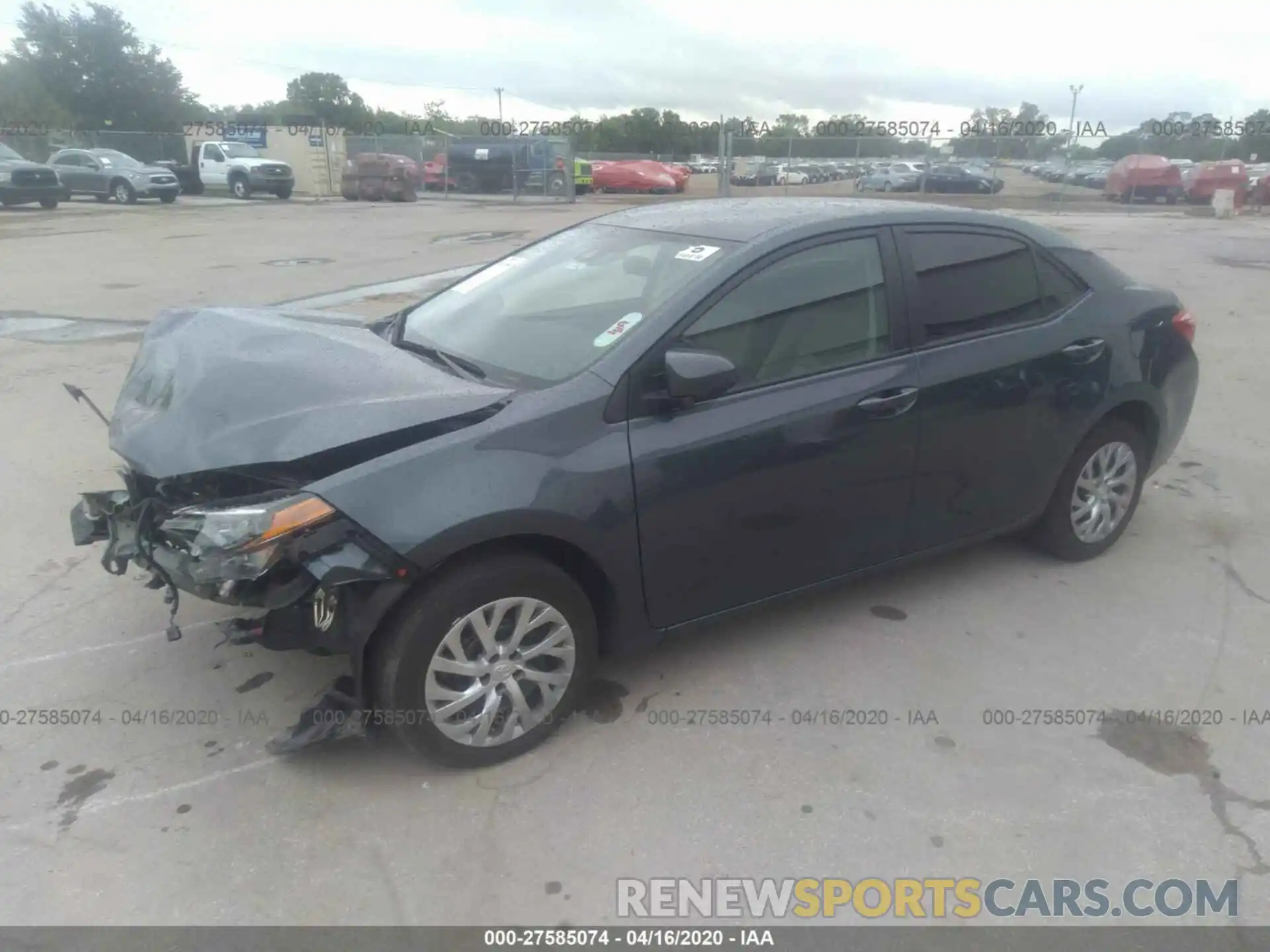 2 Photograph of a damaged car 2T1BURHE9KC152644 TOYOTA COROLLA 2019