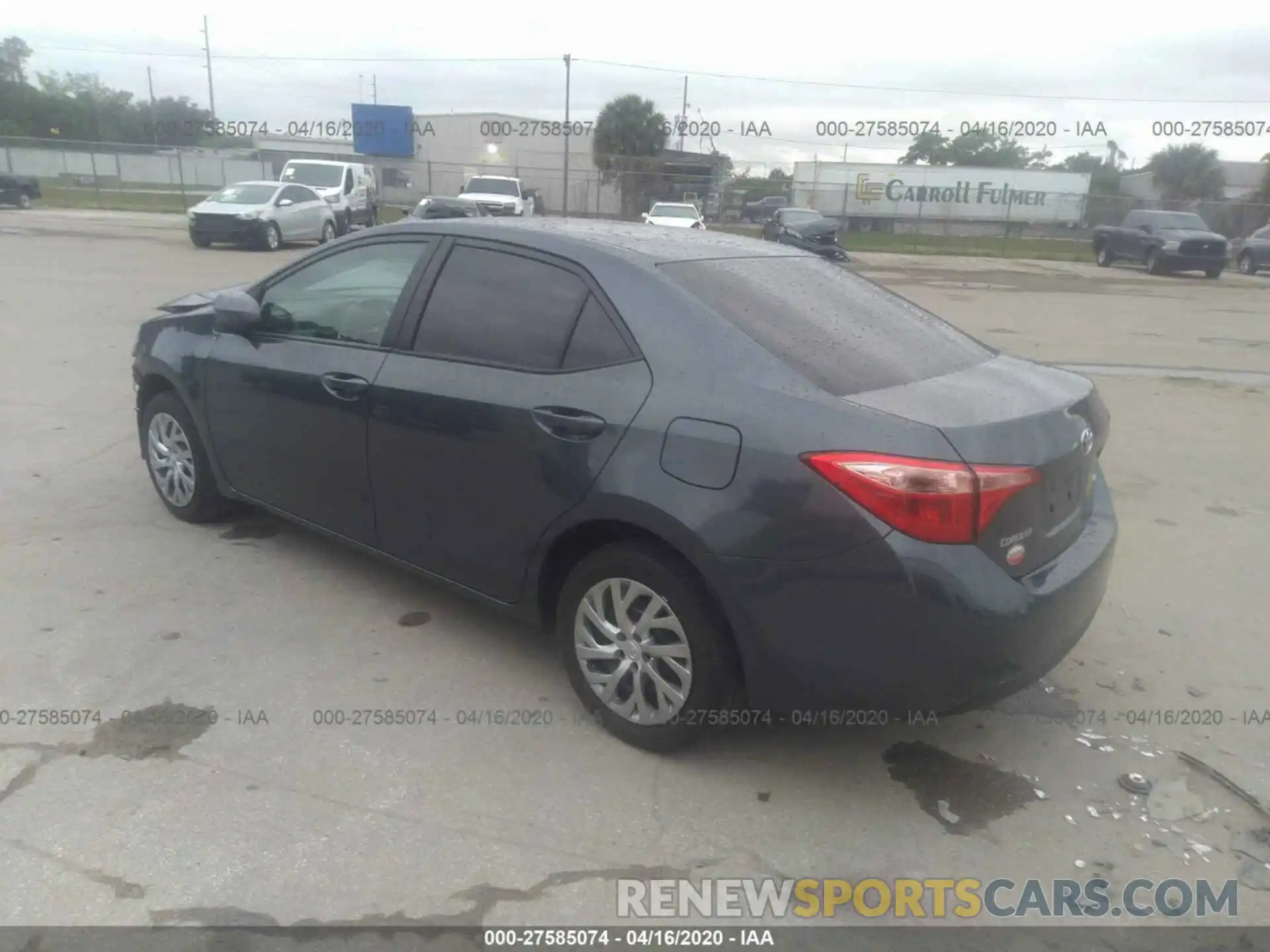 3 Photograph of a damaged car 2T1BURHE9KC152644 TOYOTA COROLLA 2019