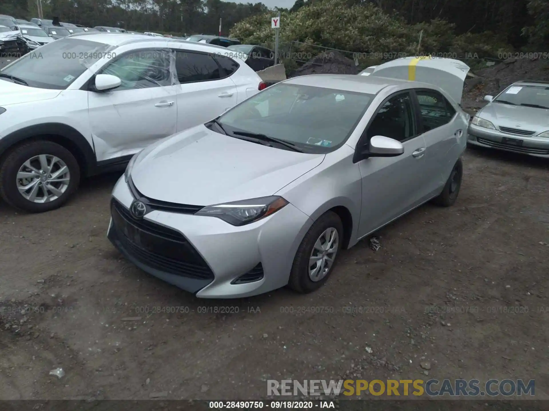 2 Photograph of a damaged car 2T1BURHE9KC152675 TOYOTA COROLLA 2019