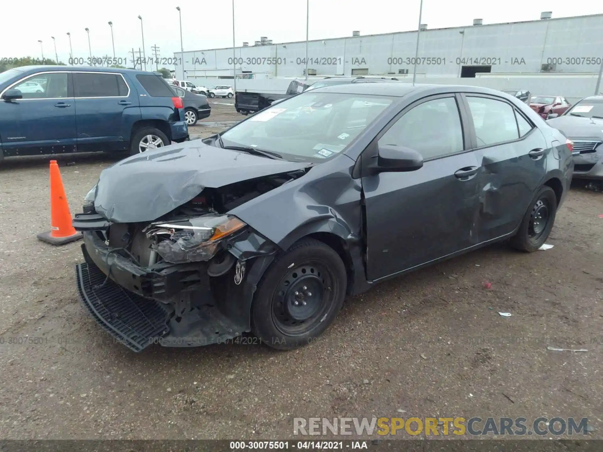 2 Photograph of a damaged car 2T1BURHE9KC153082 TOYOTA COROLLA 2019