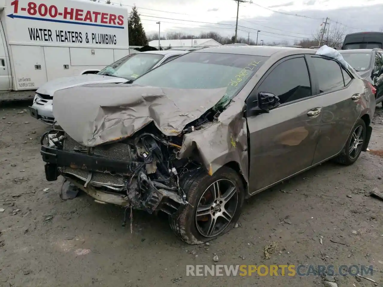 2 Photograph of a damaged car 2T1BURHE9KC153972 TOYOTA COROLLA 2019