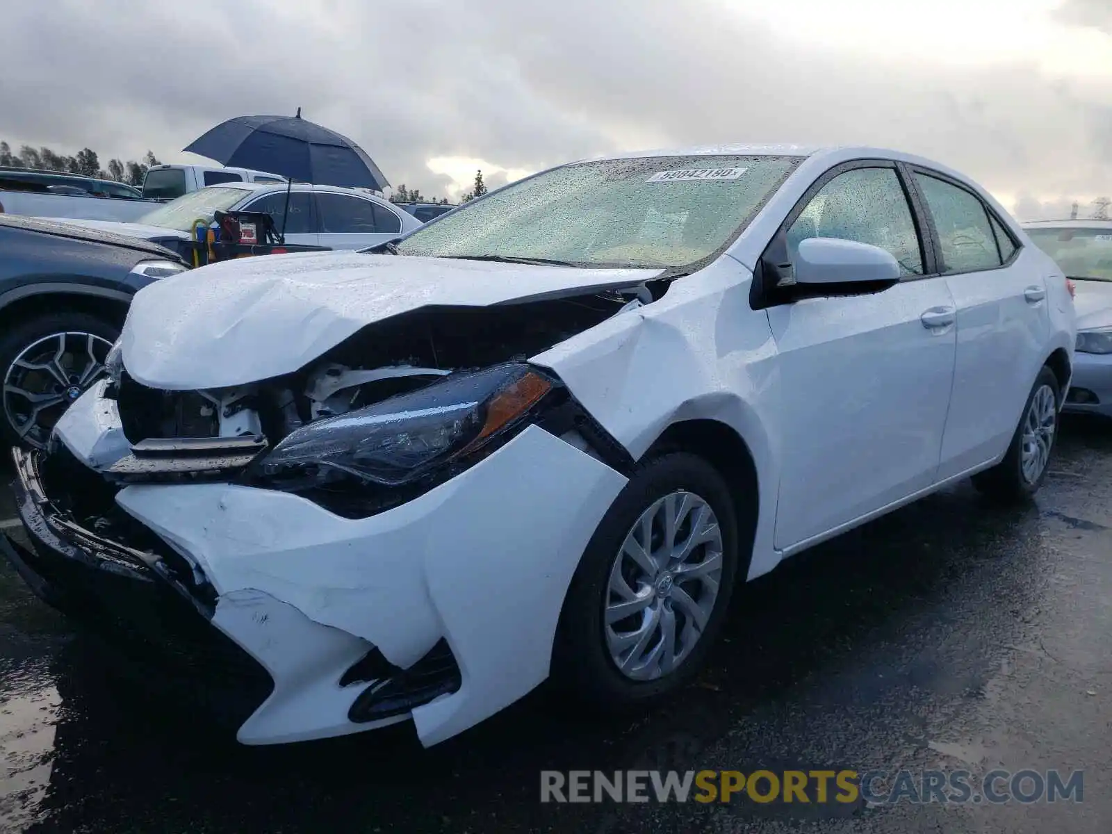 2 Photograph of a damaged car 2T1BURHE9KC154541 TOYOTA COROLLA 2019