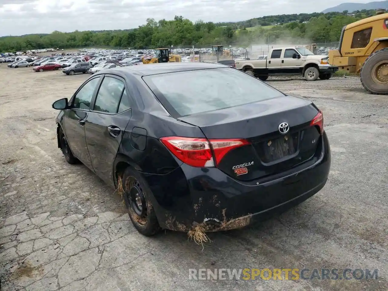 3 Photograph of a damaged car 2T1BURHE9KC154927 TOYOTA COROLLA 2019