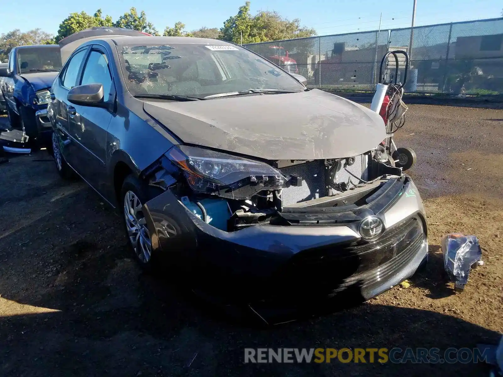 1 Photograph of a damaged car 2T1BURHE9KC155334 TOYOTA COROLLA 2019