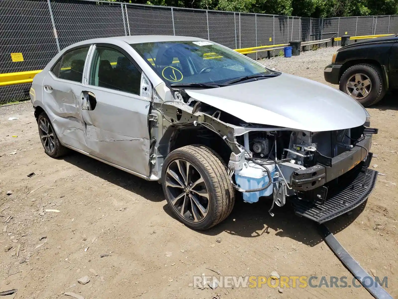 1 Photograph of a damaged car 2T1BURHE9KC155852 TOYOTA COROLLA 2019