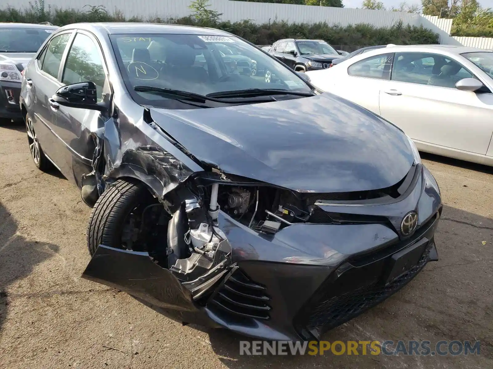 1 Photograph of a damaged car 2T1BURHE9KC155902 TOYOTA COROLLA 2019