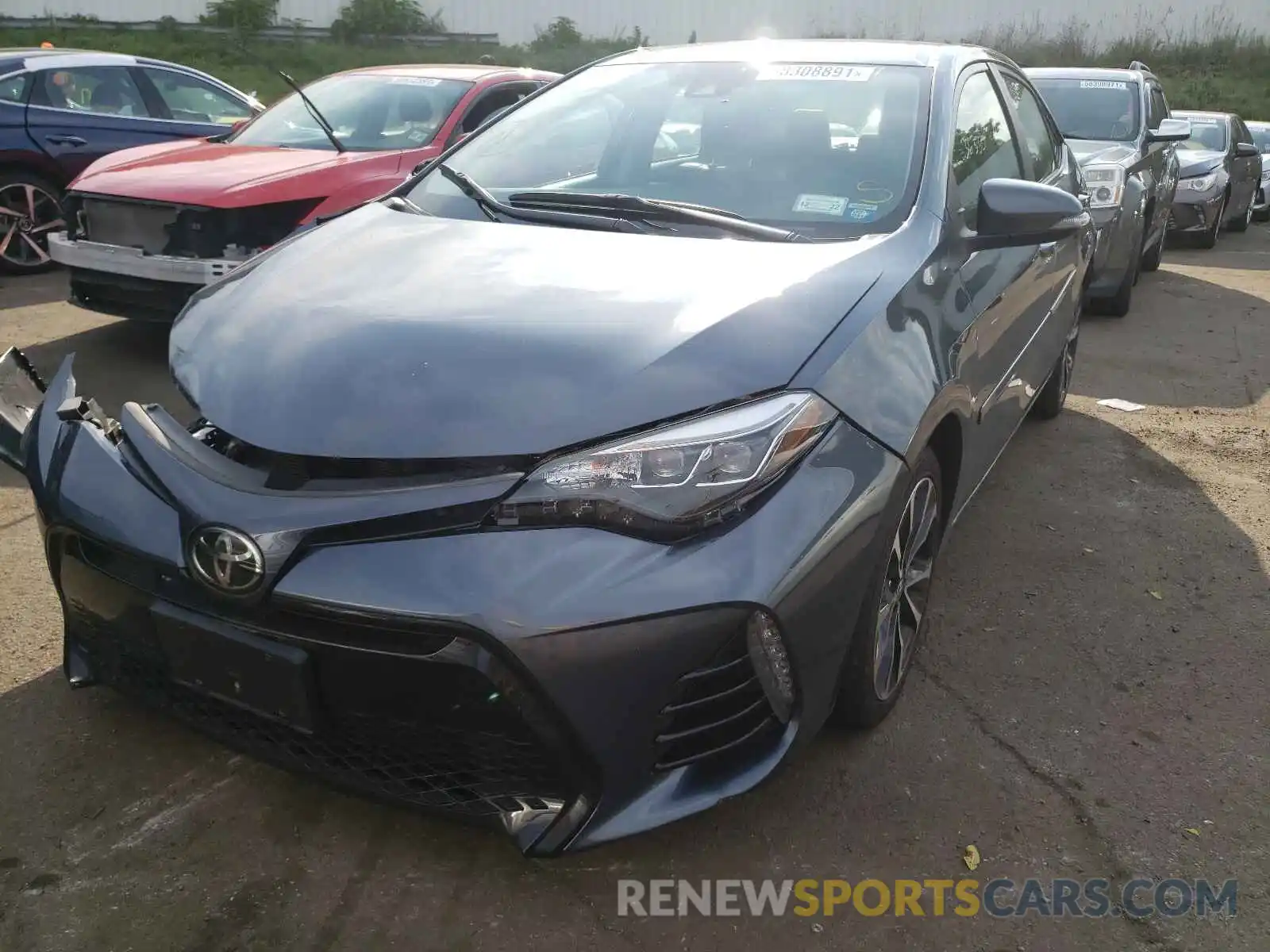 2 Photograph of a damaged car 2T1BURHE9KC155902 TOYOTA COROLLA 2019