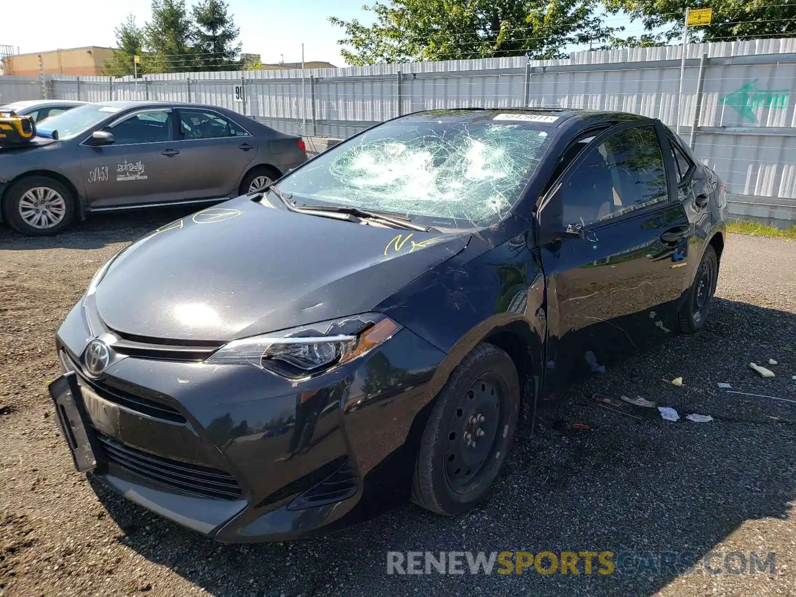 2 Photograph of a damaged car 2T1BURHE9KC156211 TOYOTA COROLLA 2019