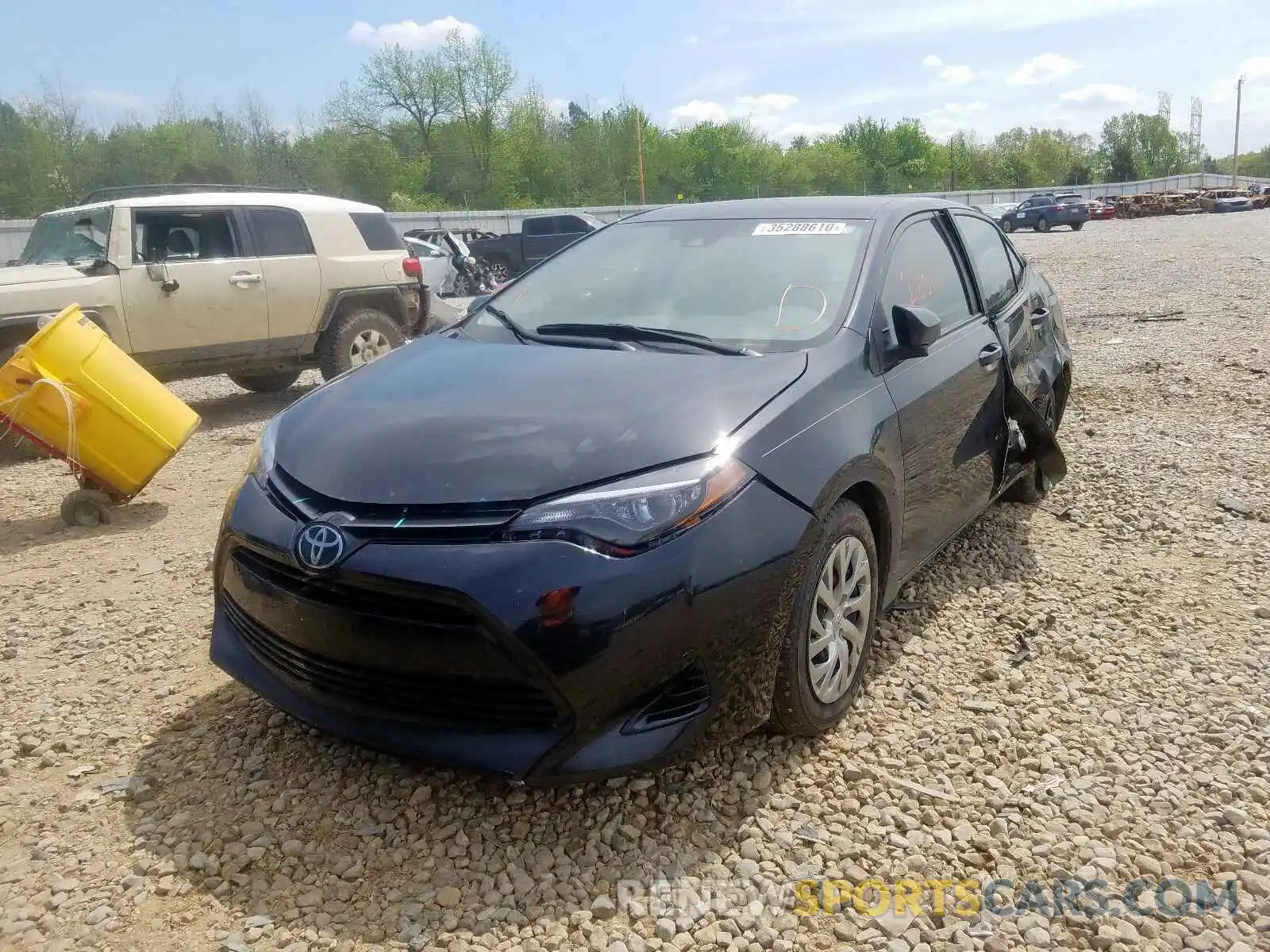 2 Photograph of a damaged car 2T1BURHE9KC156841 TOYOTA COROLLA 2019