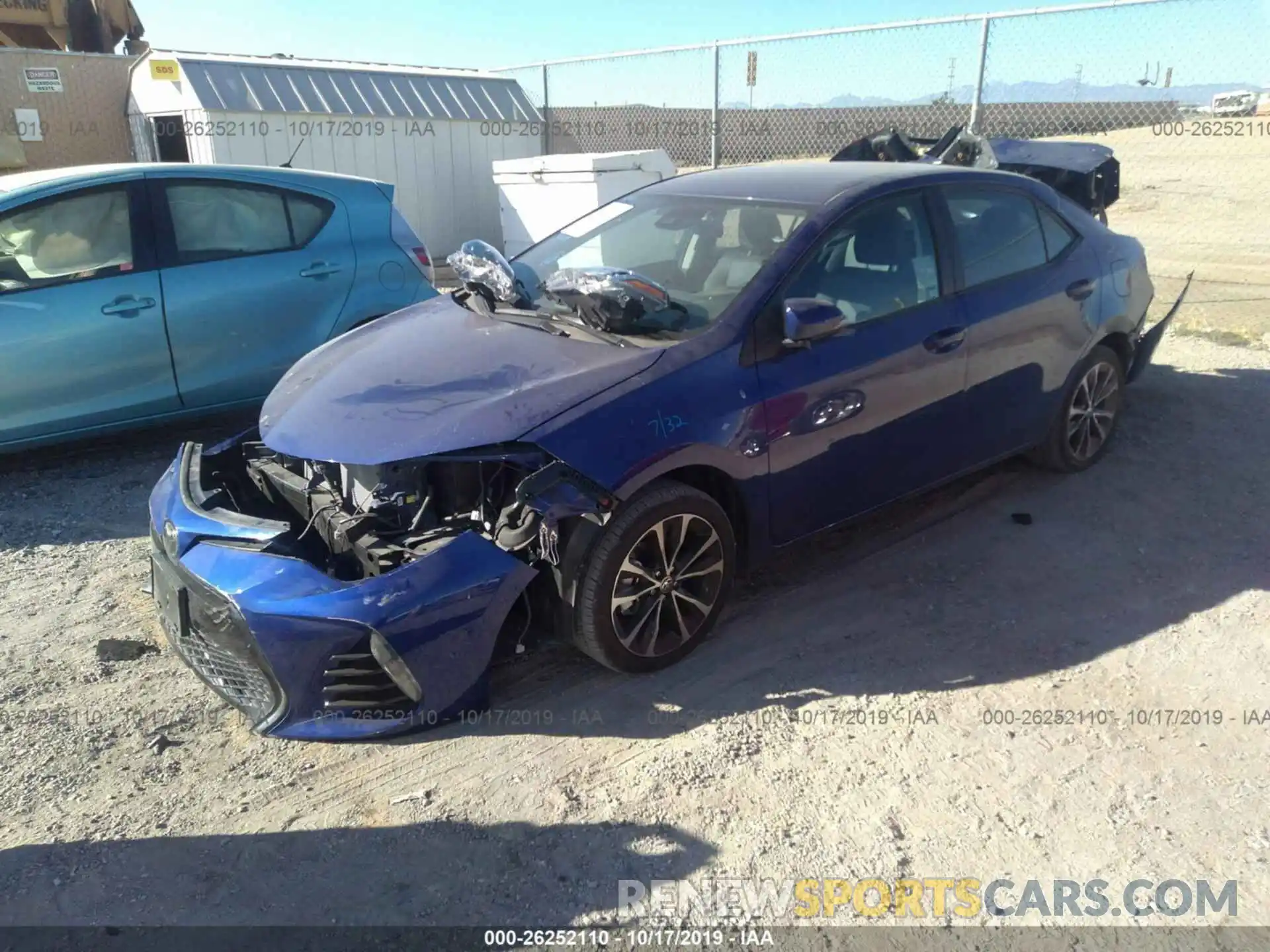 2 Photograph of a damaged car 2T1BURHE9KC157147 TOYOTA COROLLA 2019