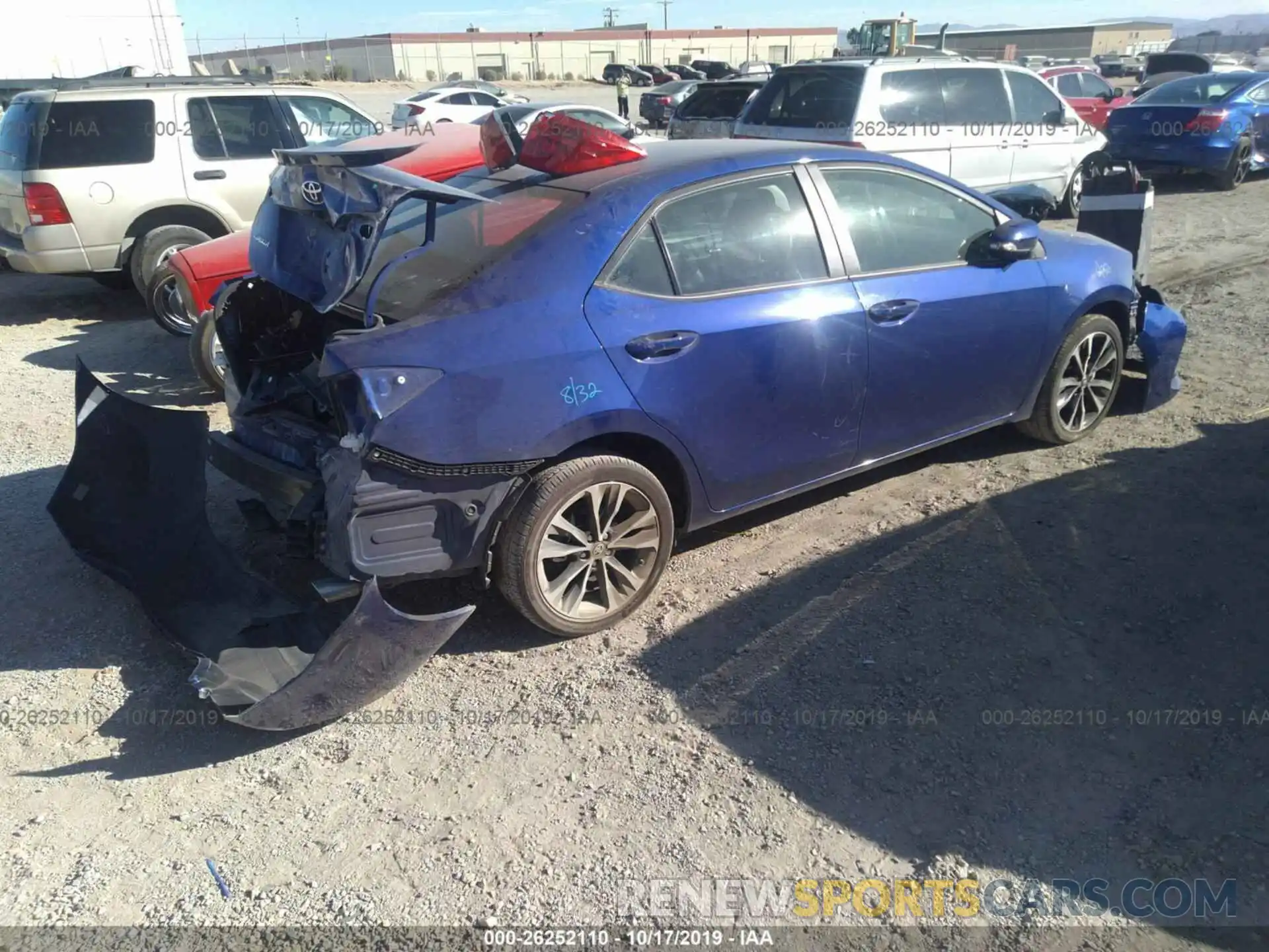 4 Photograph of a damaged car 2T1BURHE9KC157147 TOYOTA COROLLA 2019