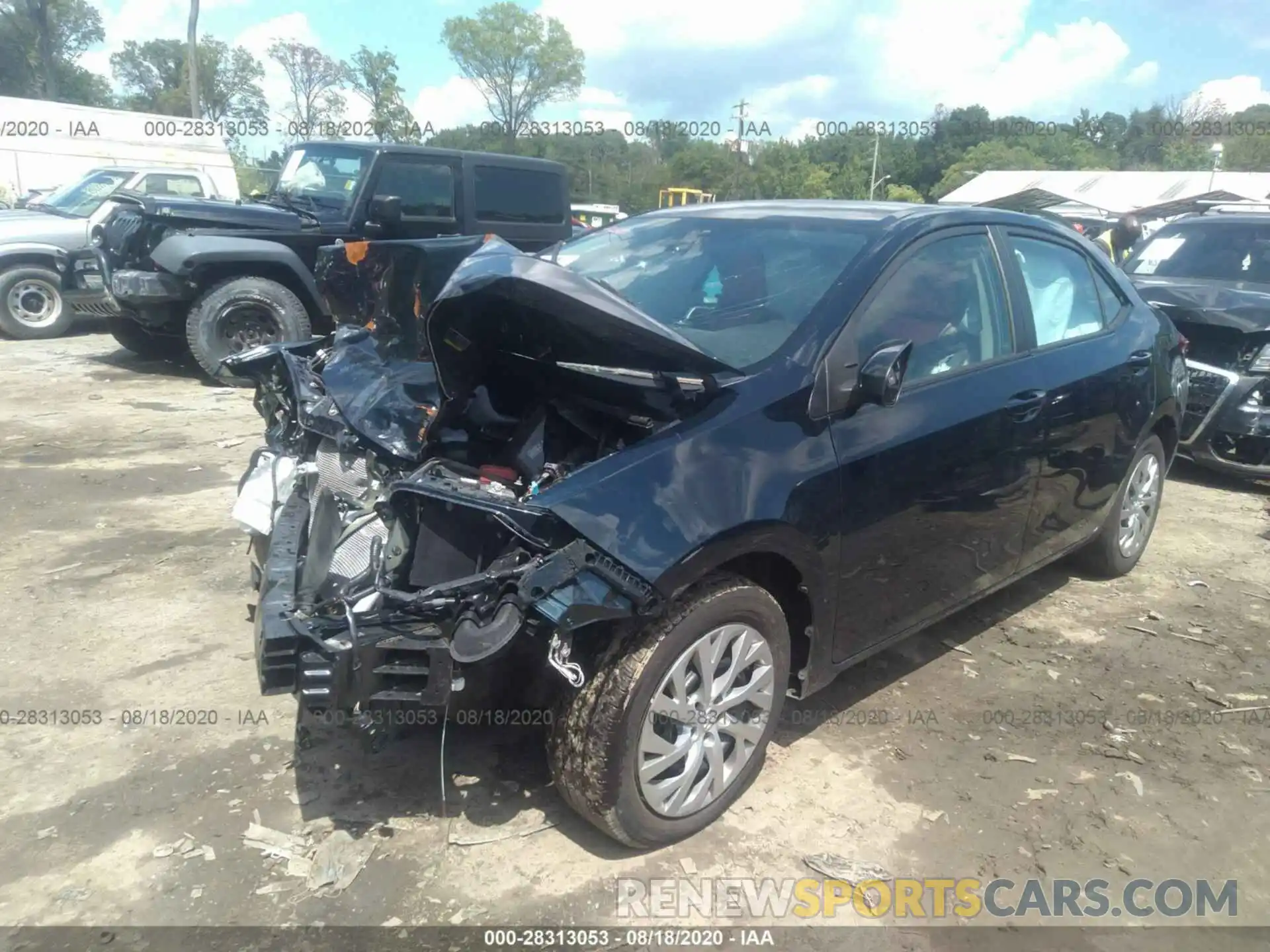 2 Photograph of a damaged car 2T1BURHE9KC157228 TOYOTA COROLLA 2019